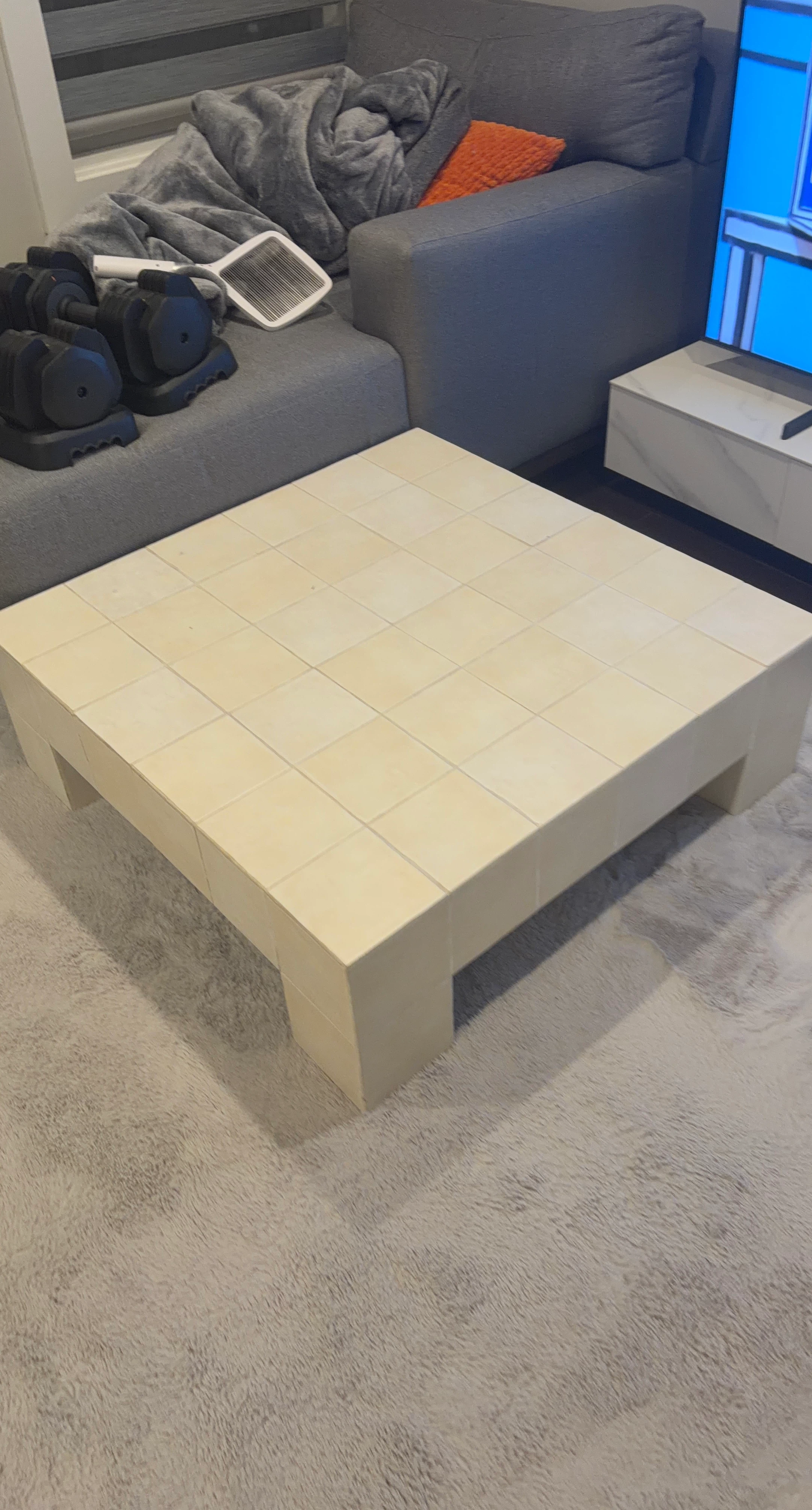 Cream Tiled Coffee Table