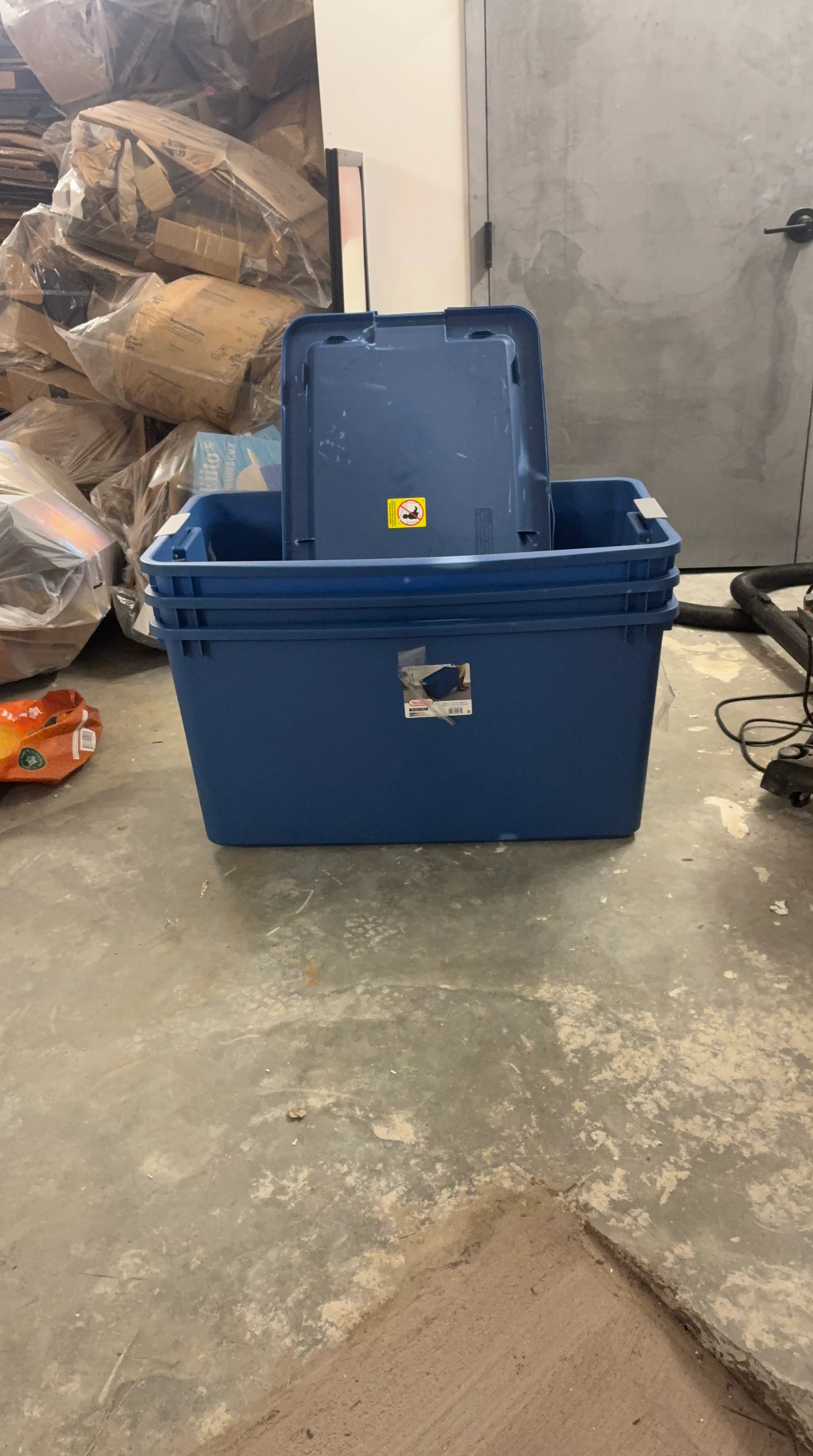 Sterilite Blue Storage Totes