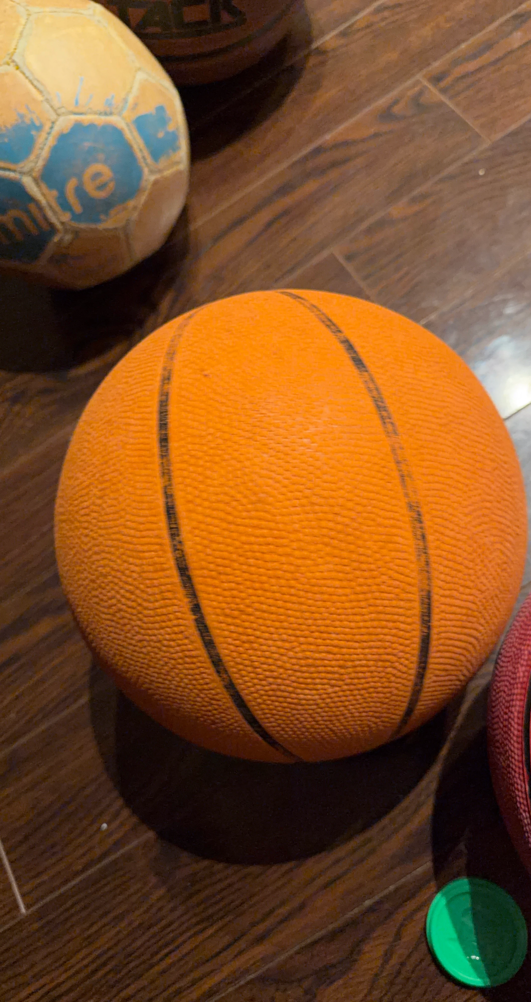 Orange Rubber Basketball