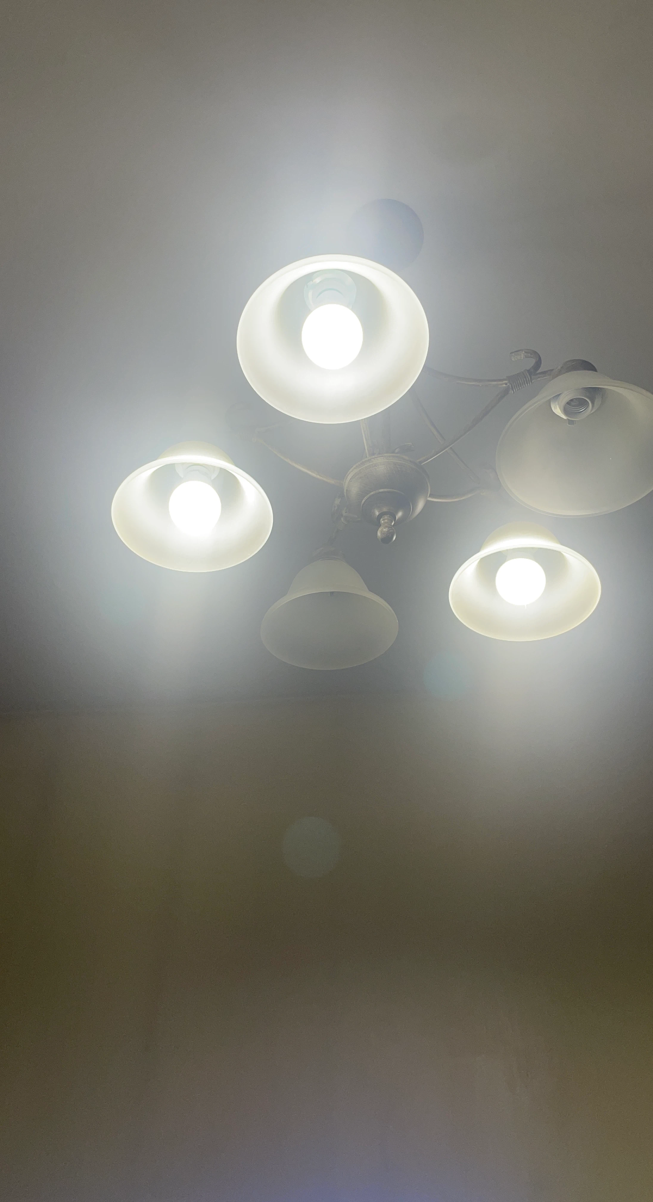 Four-Light Ceiling Chandelier