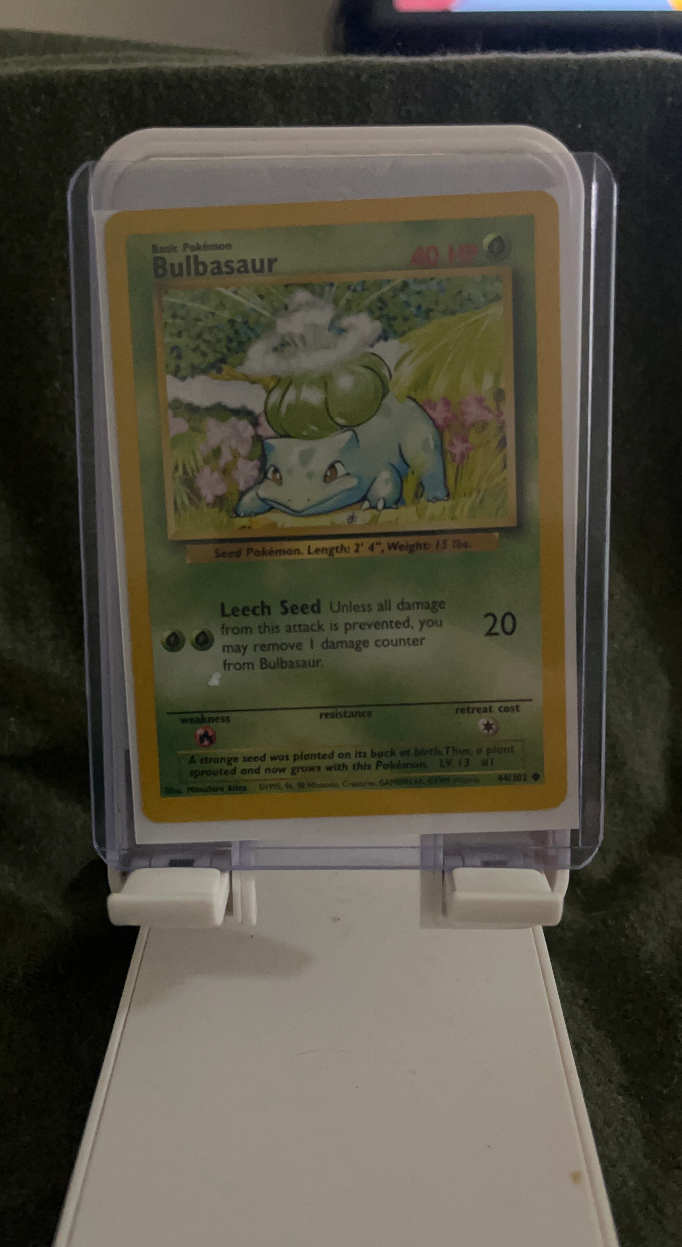 Bulbasaur 1999 Base Set Pokemon Card