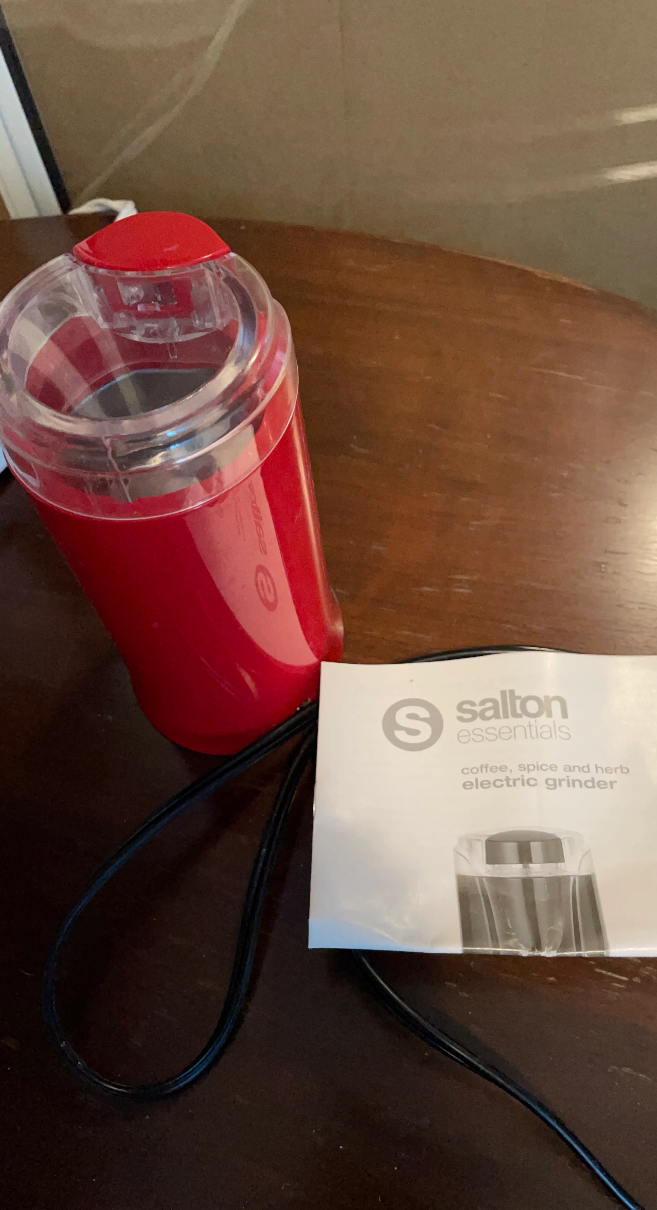 Salton Essentials Coffee, Spice and Herb Grinder
