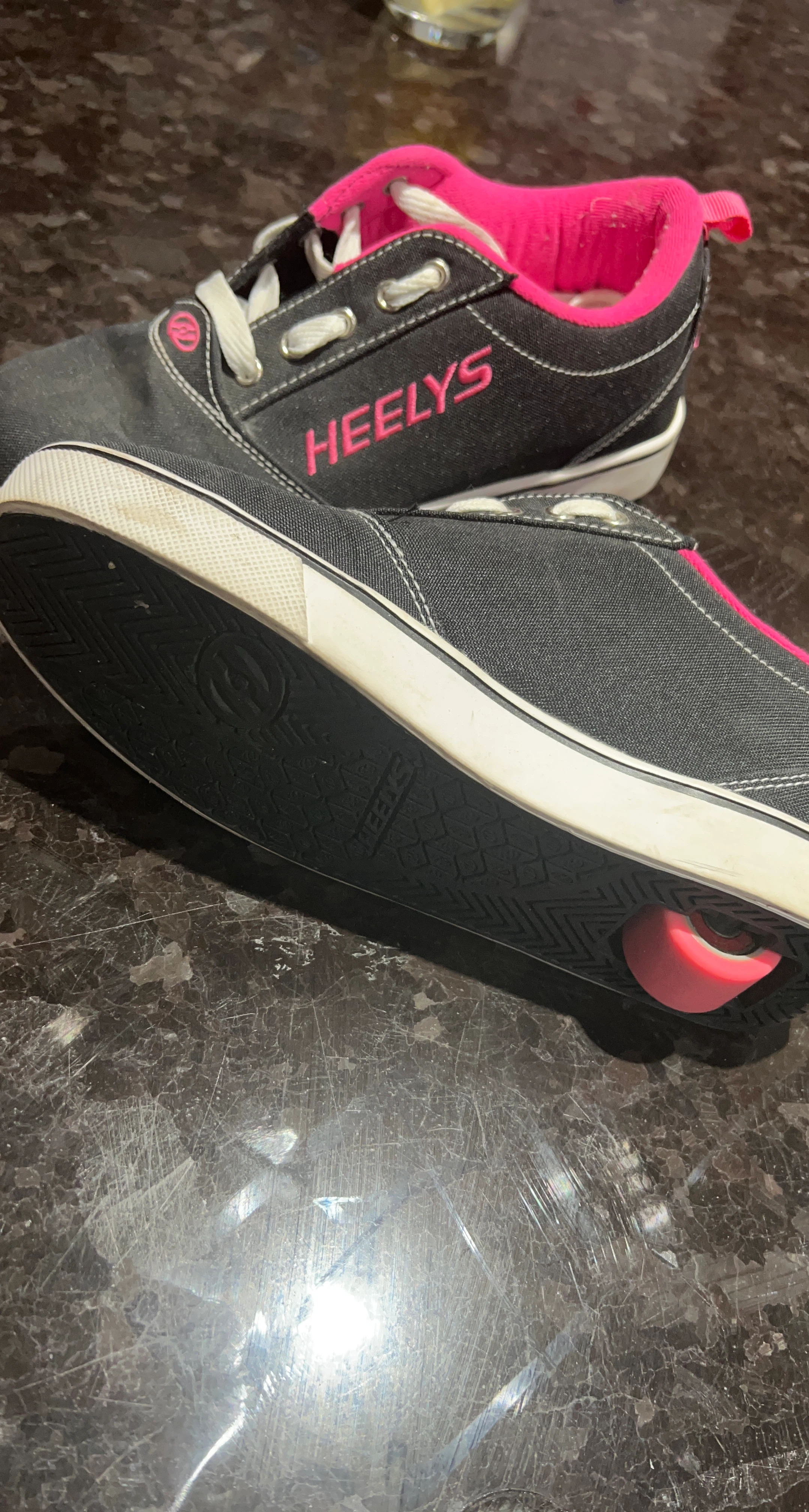 Heelys Black and Pink Roller Shoes