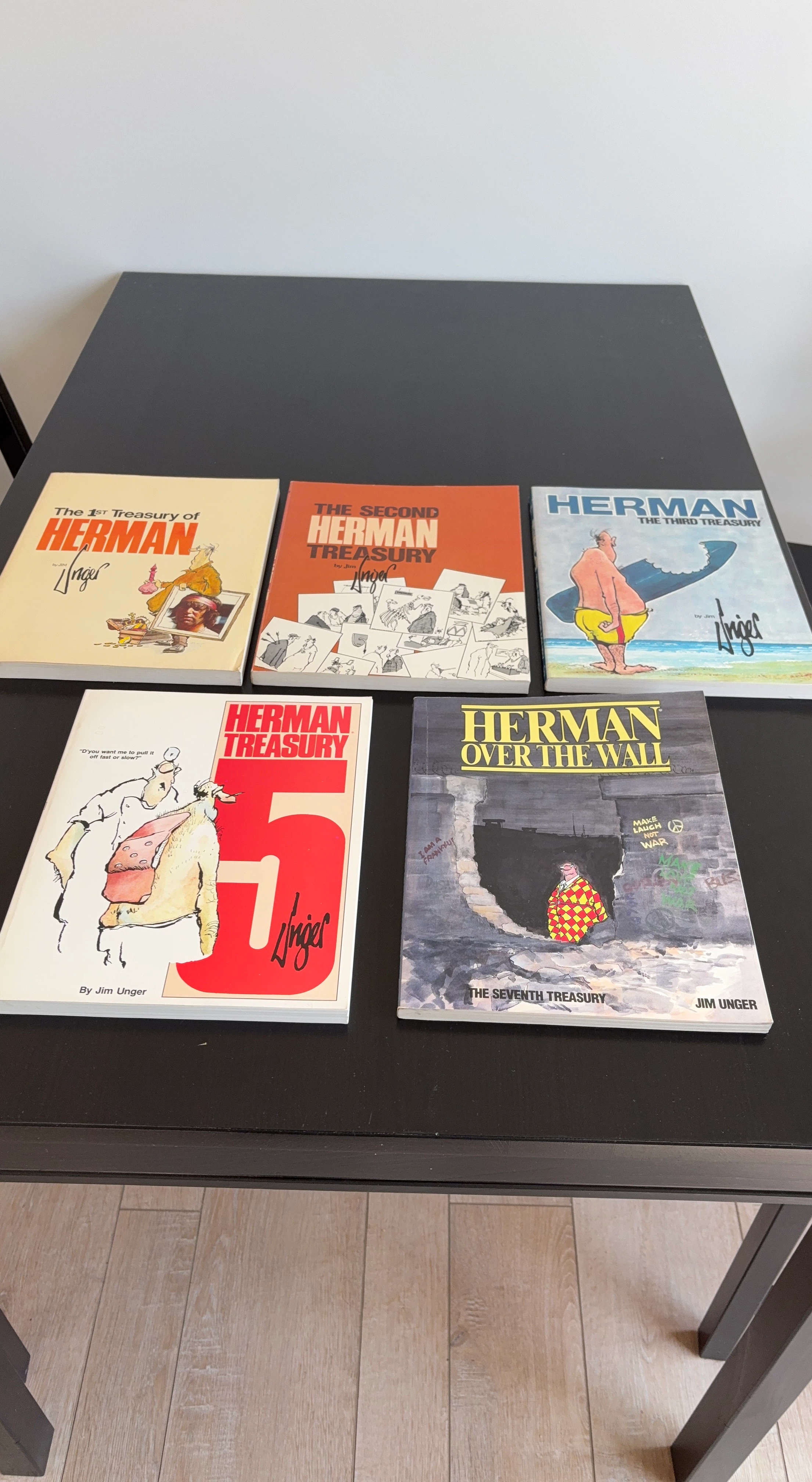5 Herman Treasury Books by Jim Unger