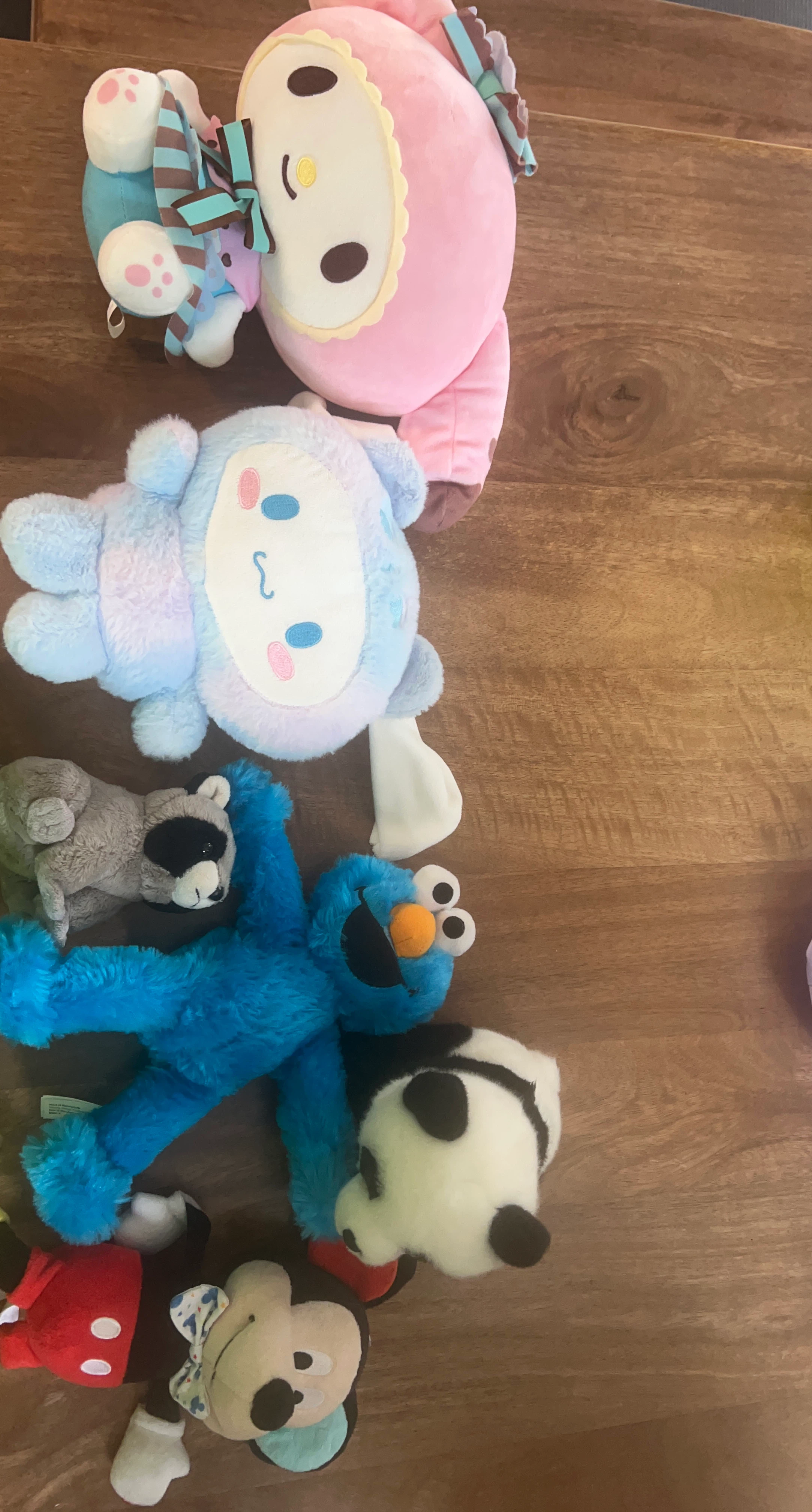 Assorted Sanrio and Character Plush Toy Set