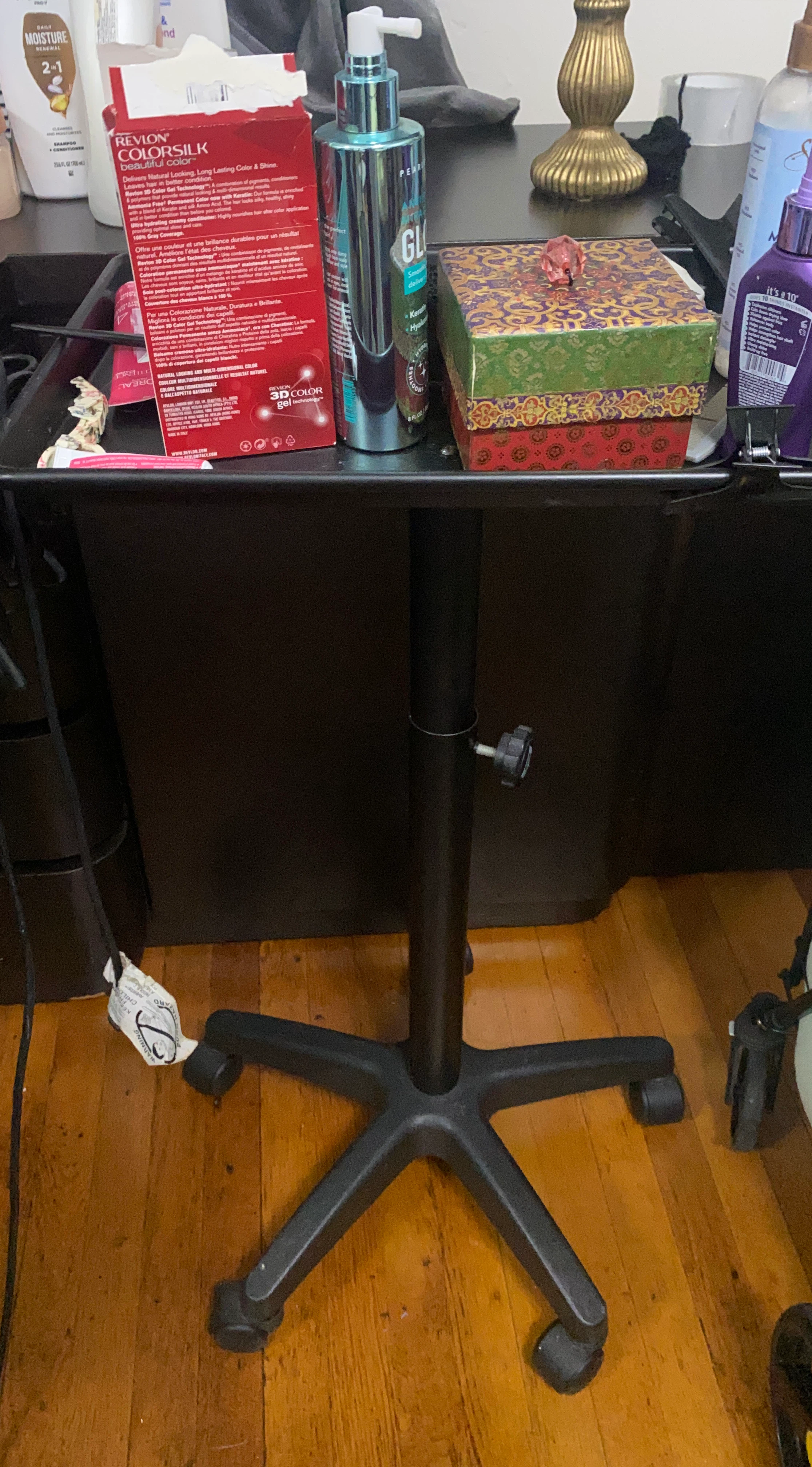 Adjustable Salon Trolley Cart