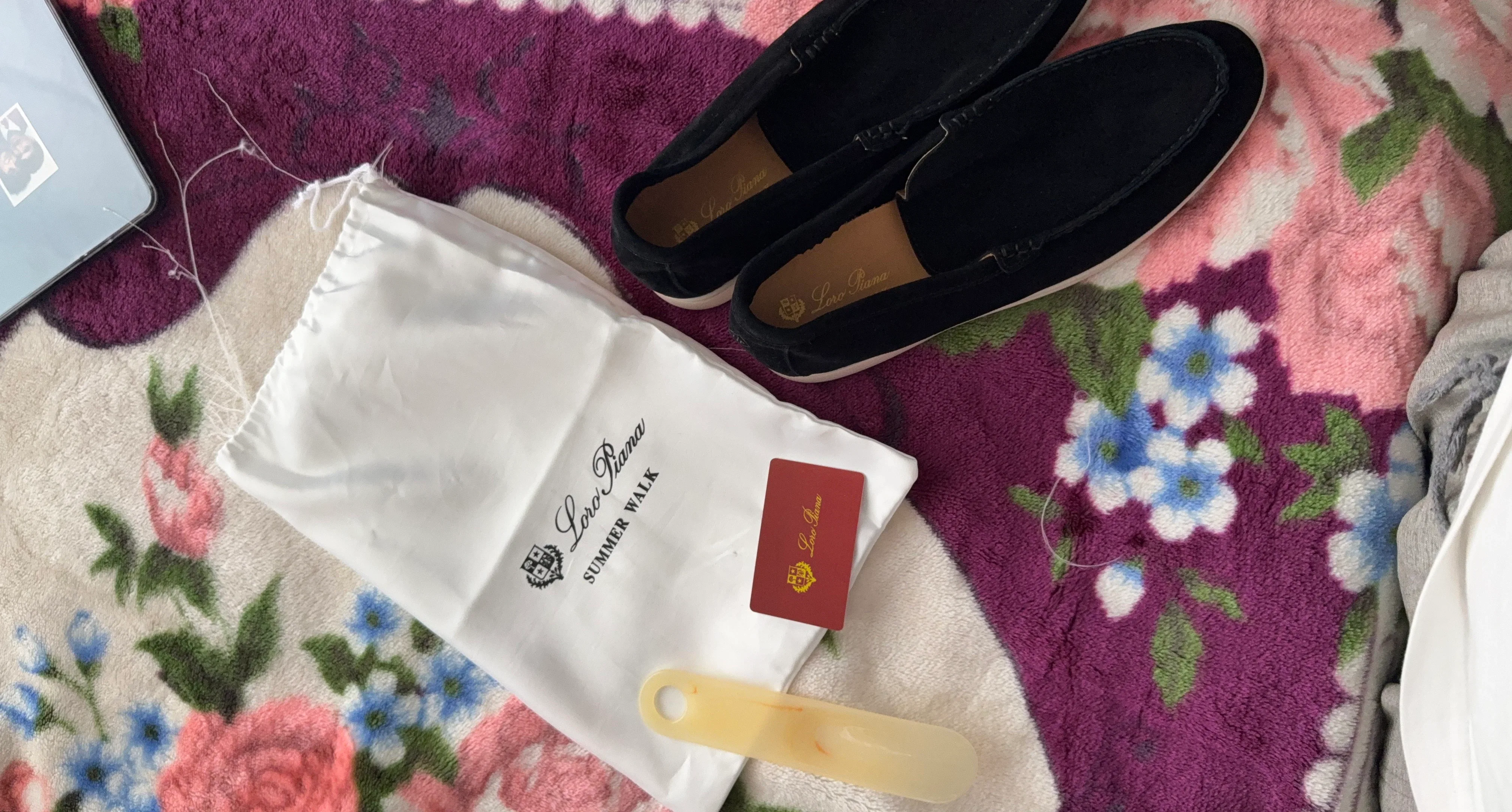 Loro Piana Summer Walk Loafers - Navy Blue