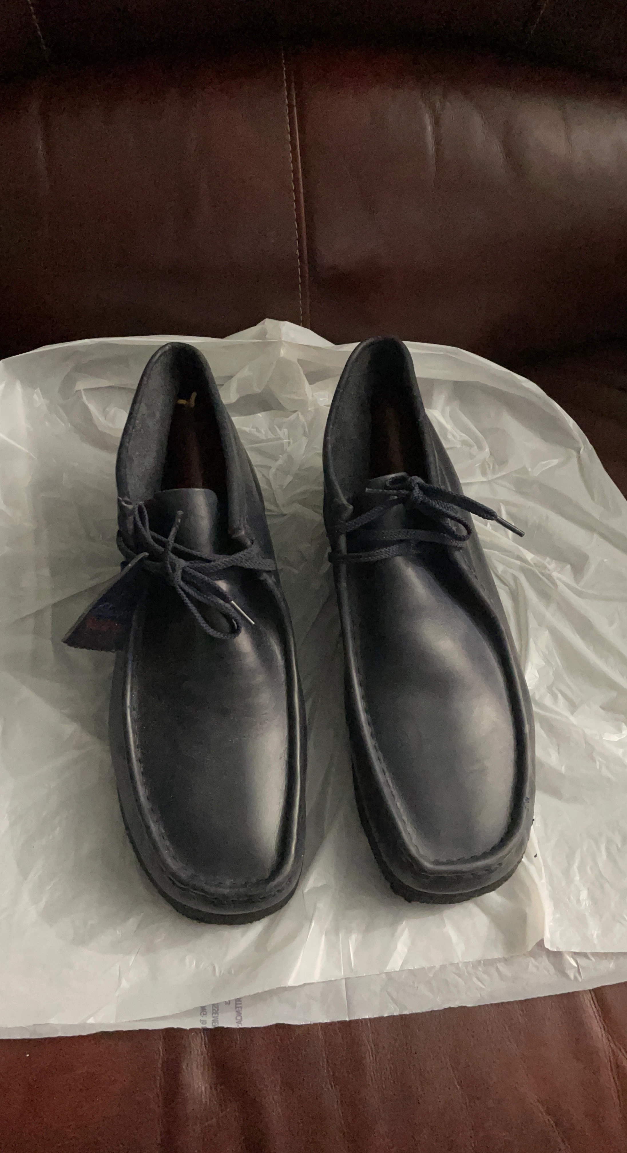 Clarks Wallabee Boots Dark Navy