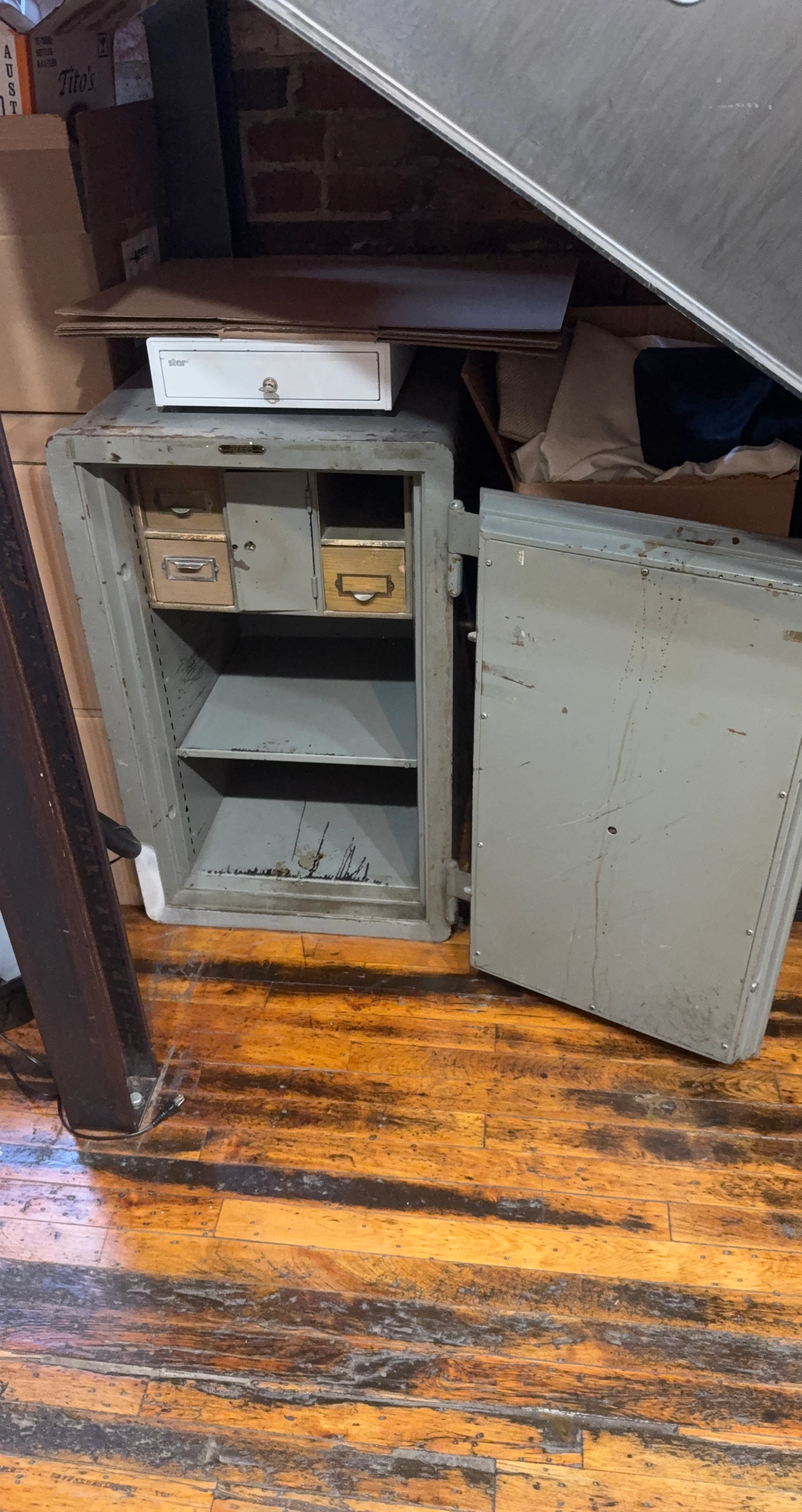 Vintage Heavy Steel Safe