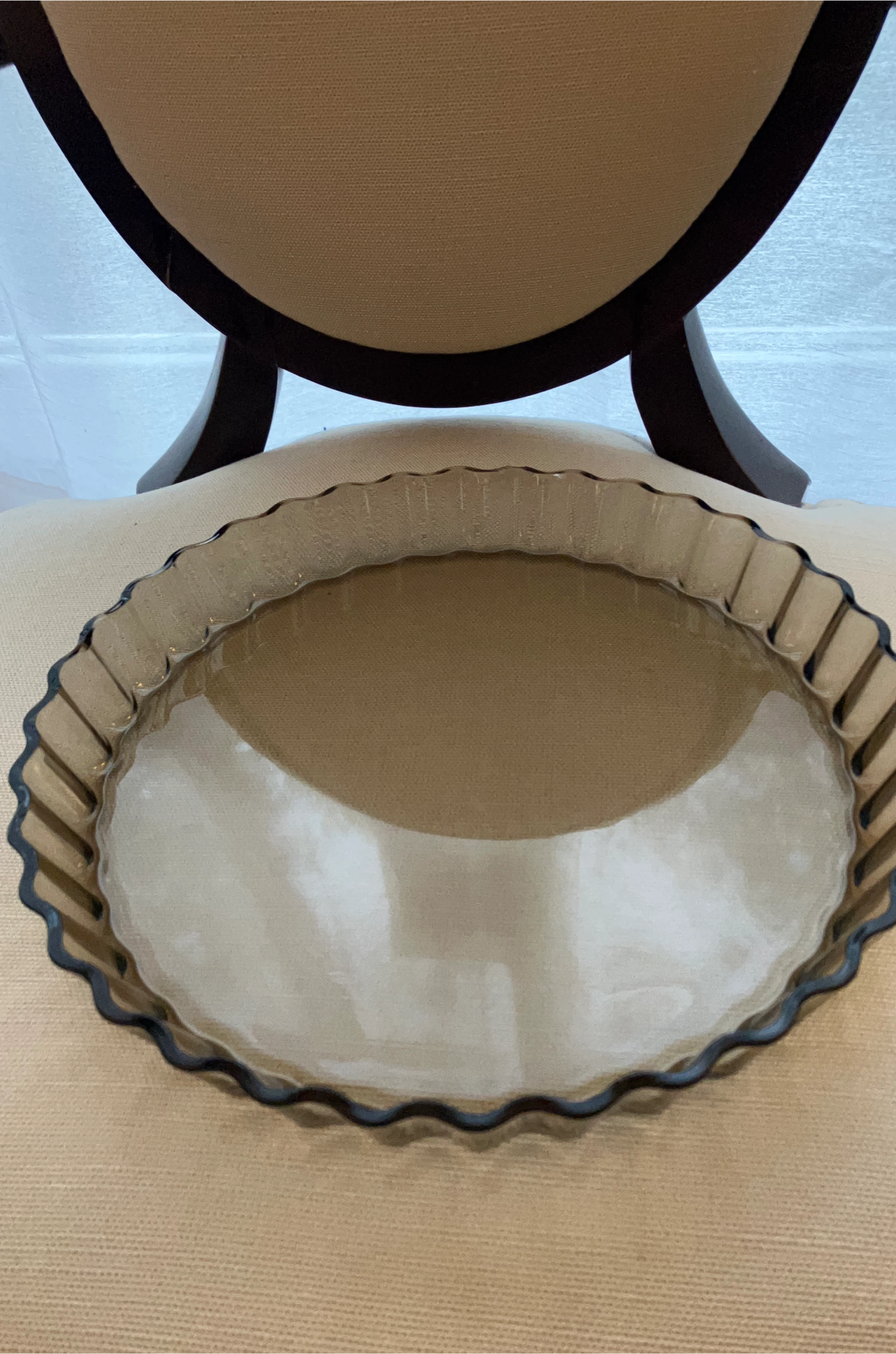 Arcopal Smoked Glass Tart Dish