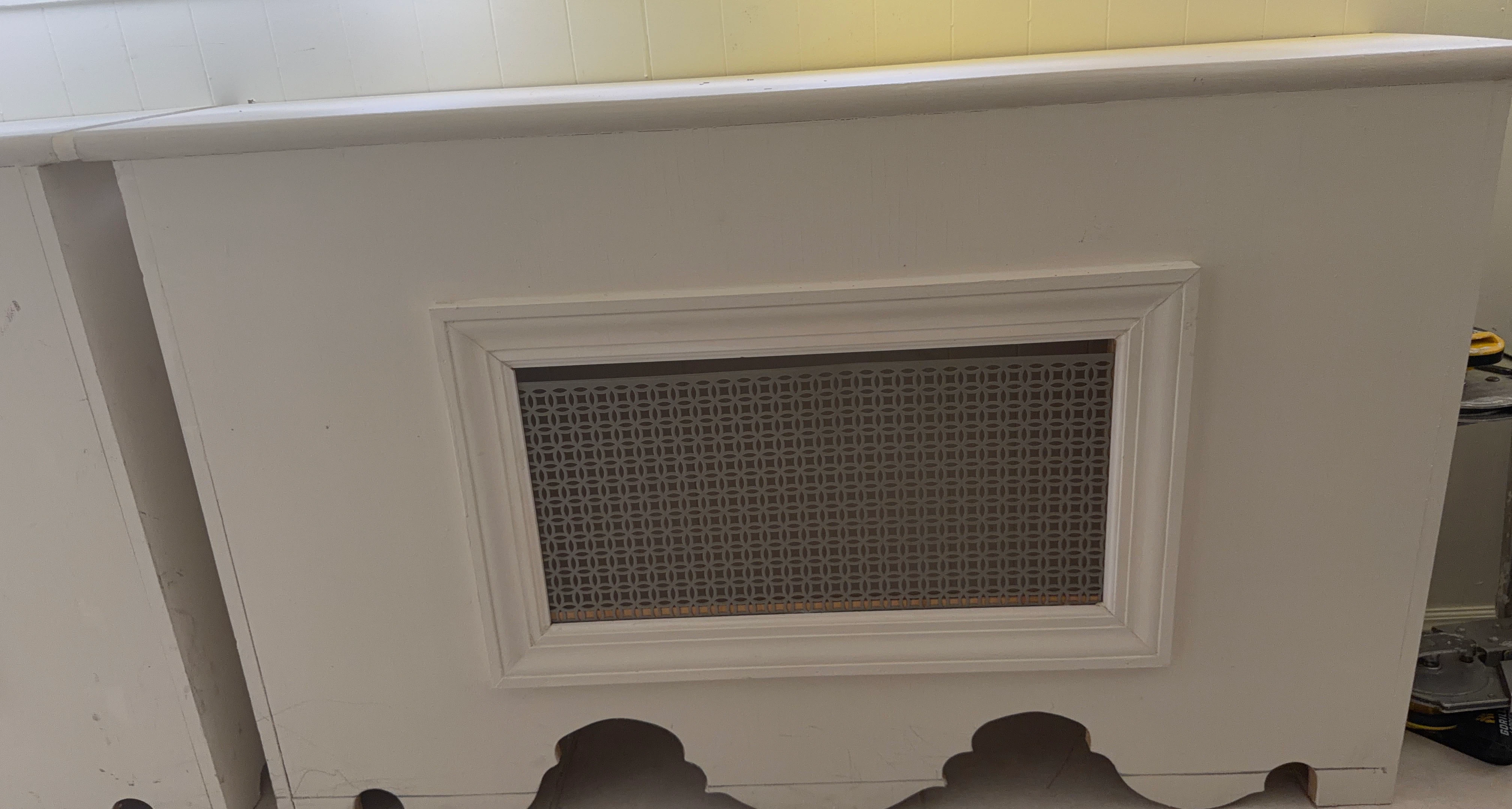 White Wood Radiator Cover