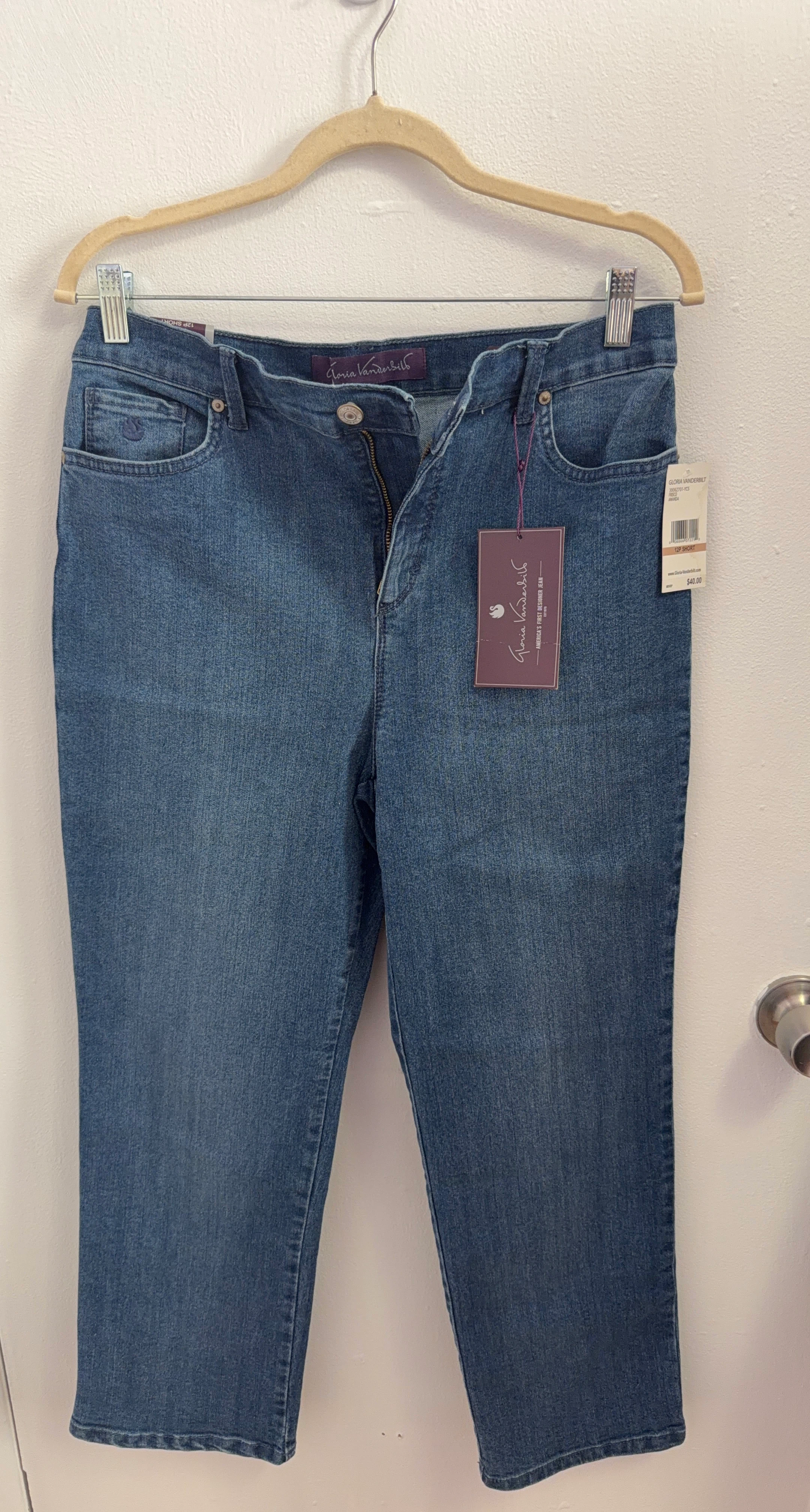 Gloria Vanderbilt Amanda Jeans Size 12P Short