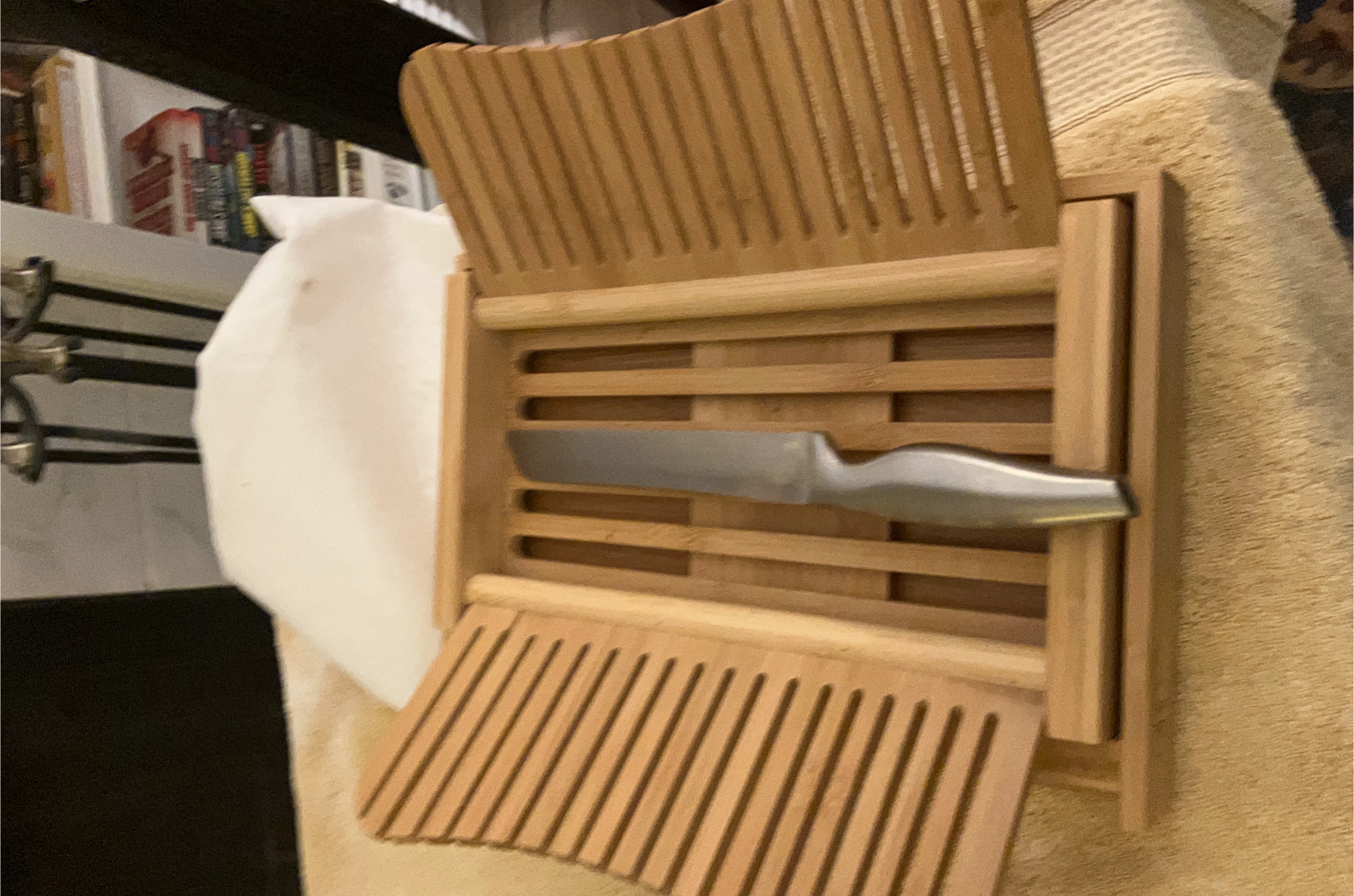 Bamboo Bread Slicer with Knife