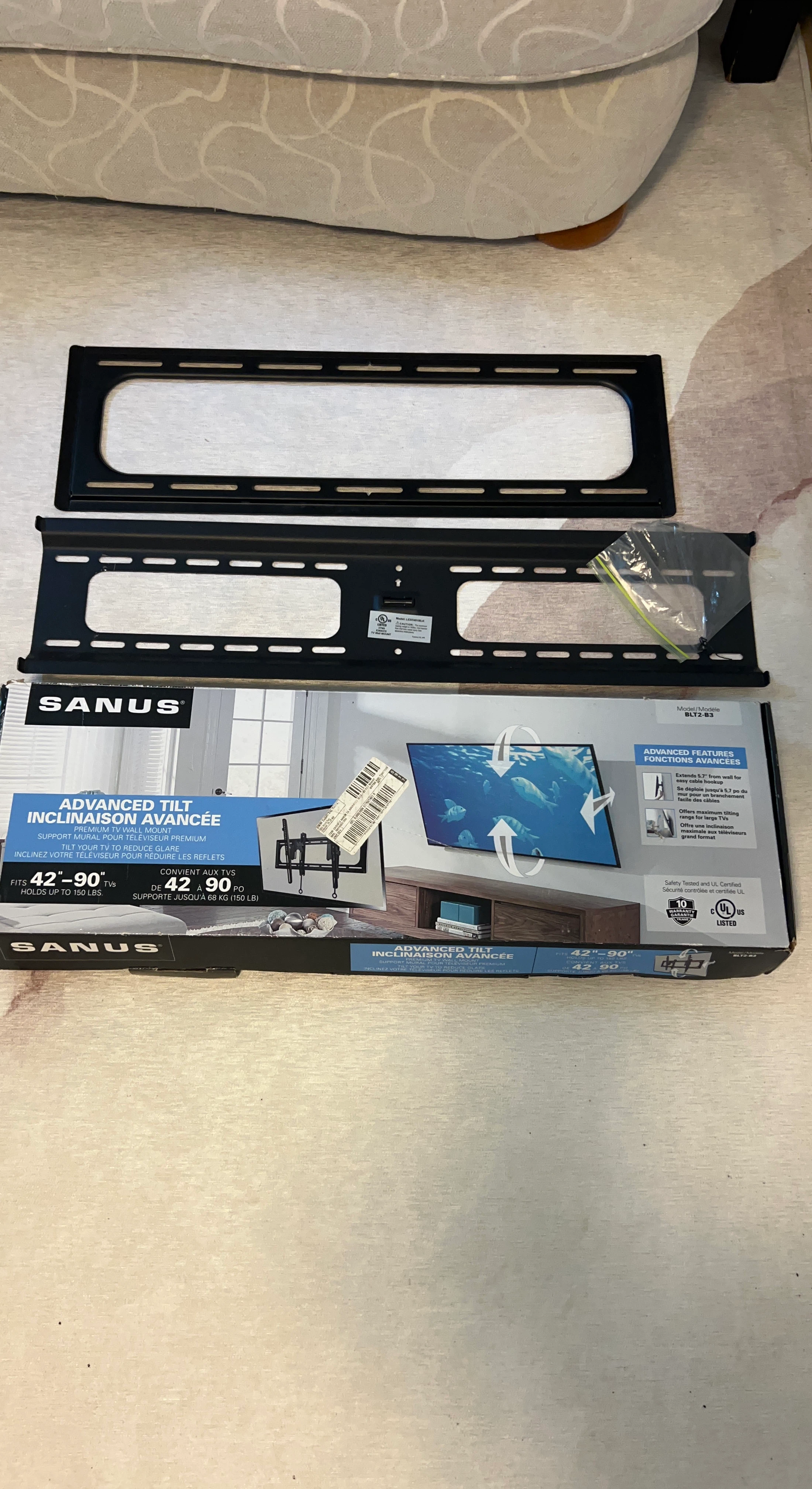 Sanus Advanced Tilt TV Wall Mount BLT2-B3