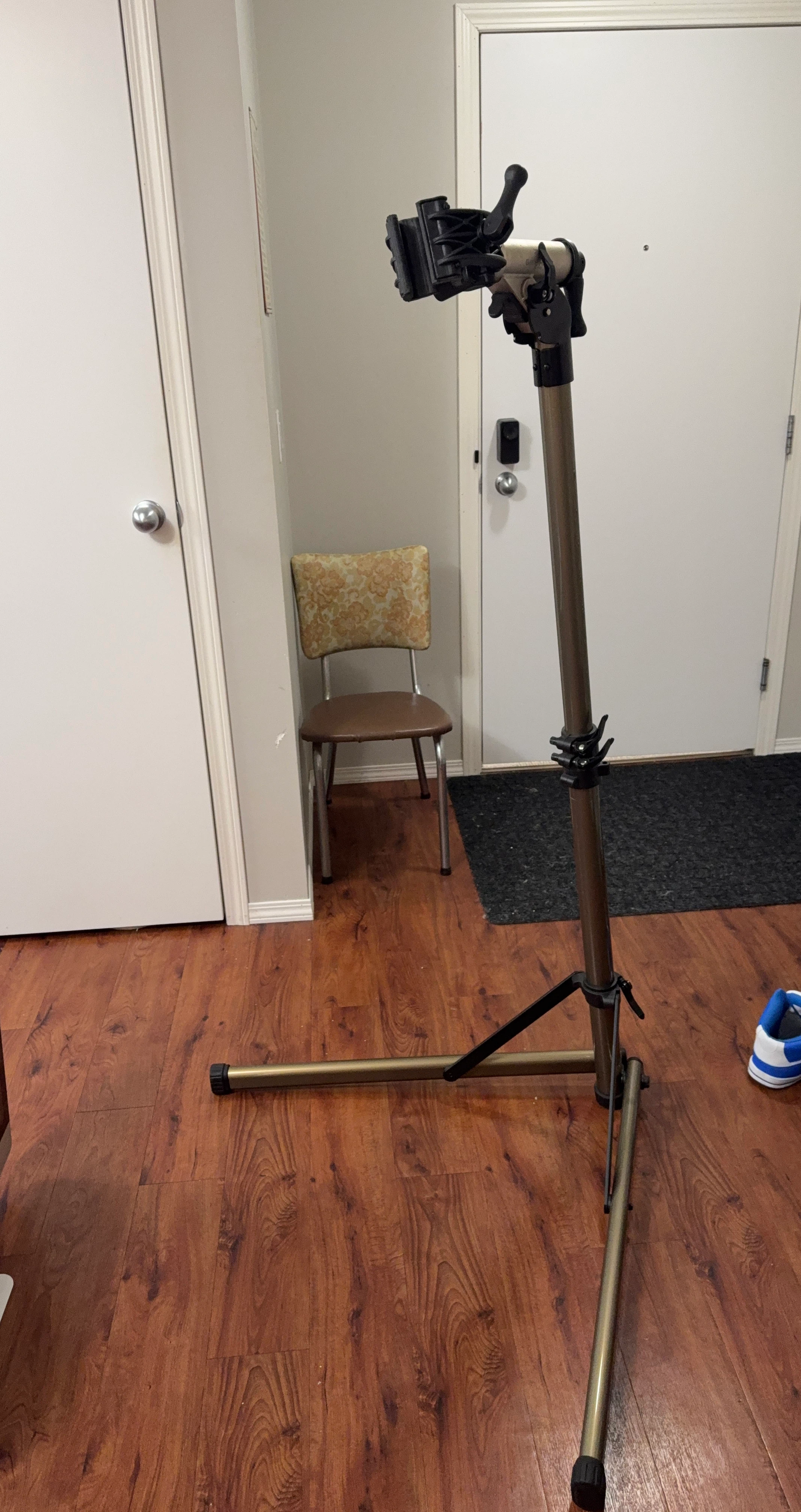 BIKE HAND Bike Repair Stand, Aluminum, Portable (Max 110 lbs)