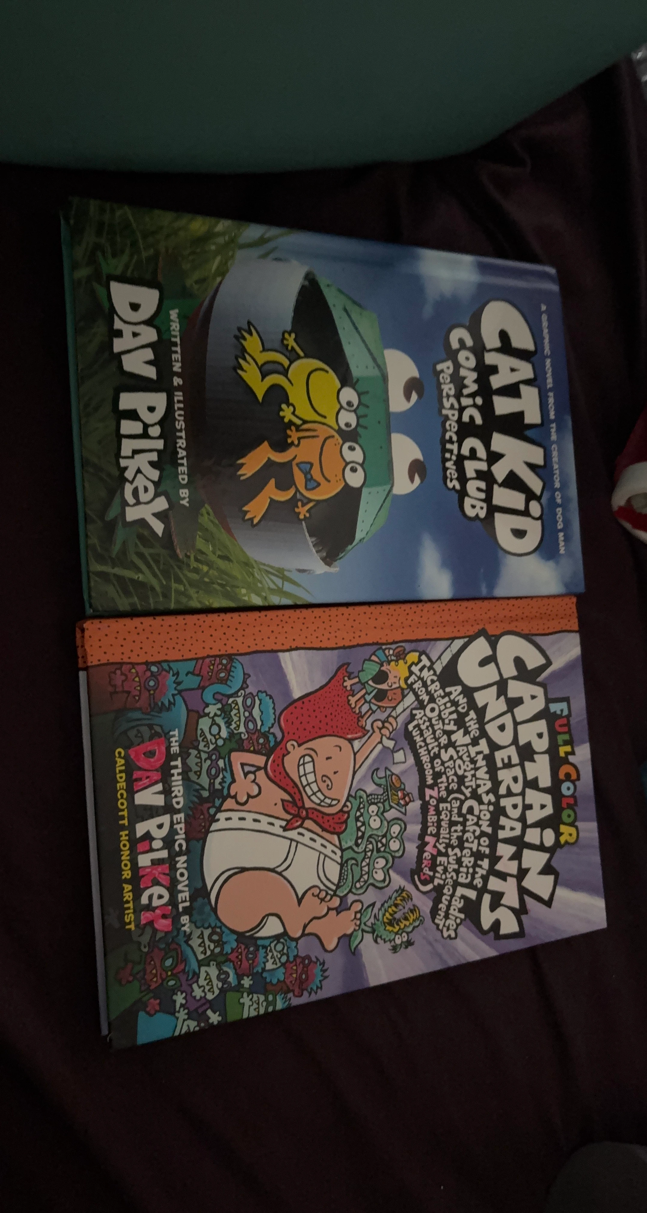 Cat Kid Comic Club and Captain Underpants Books