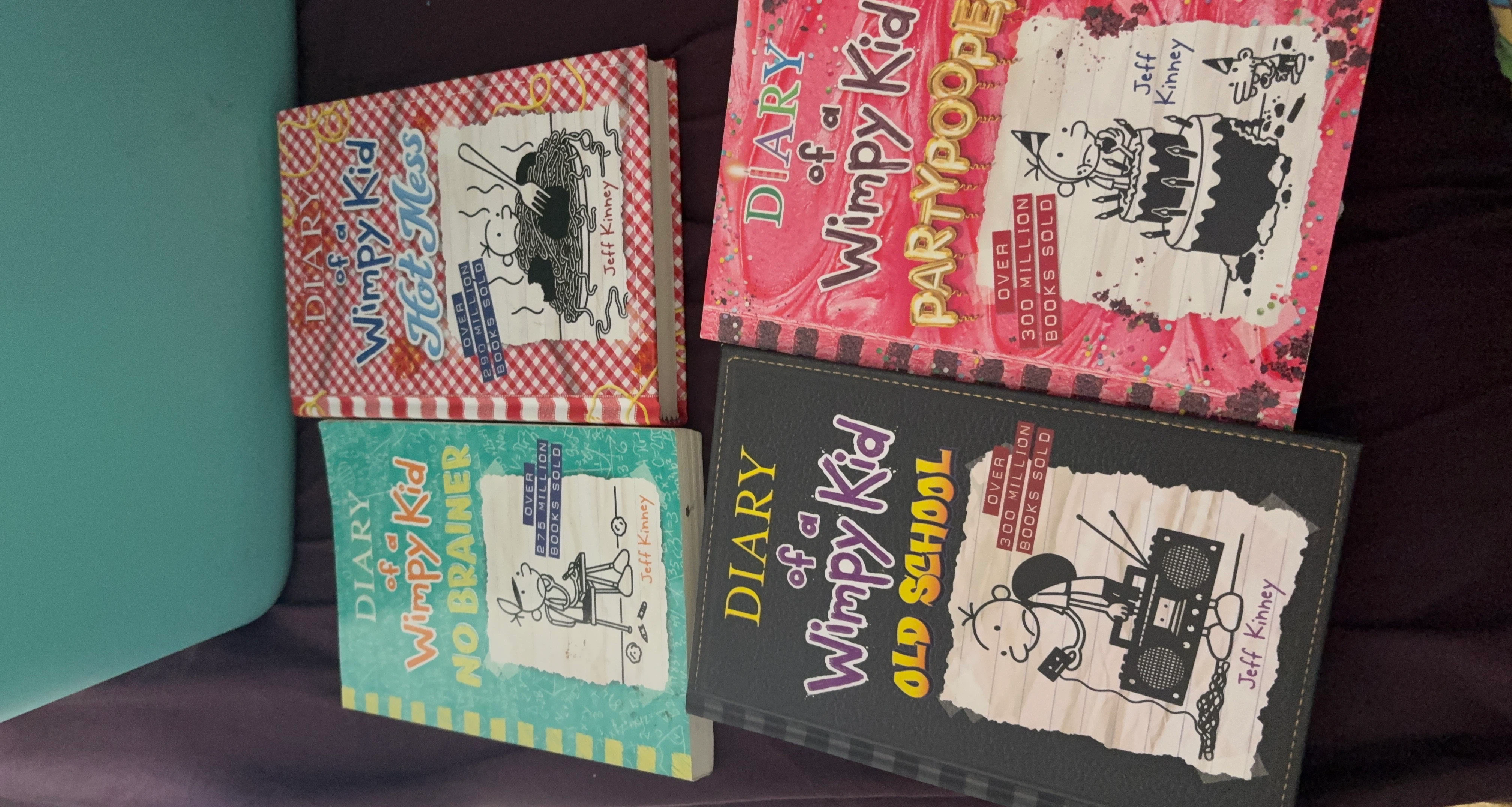 4 Diary of a Wimpy Kid Books by Jeff Kinney