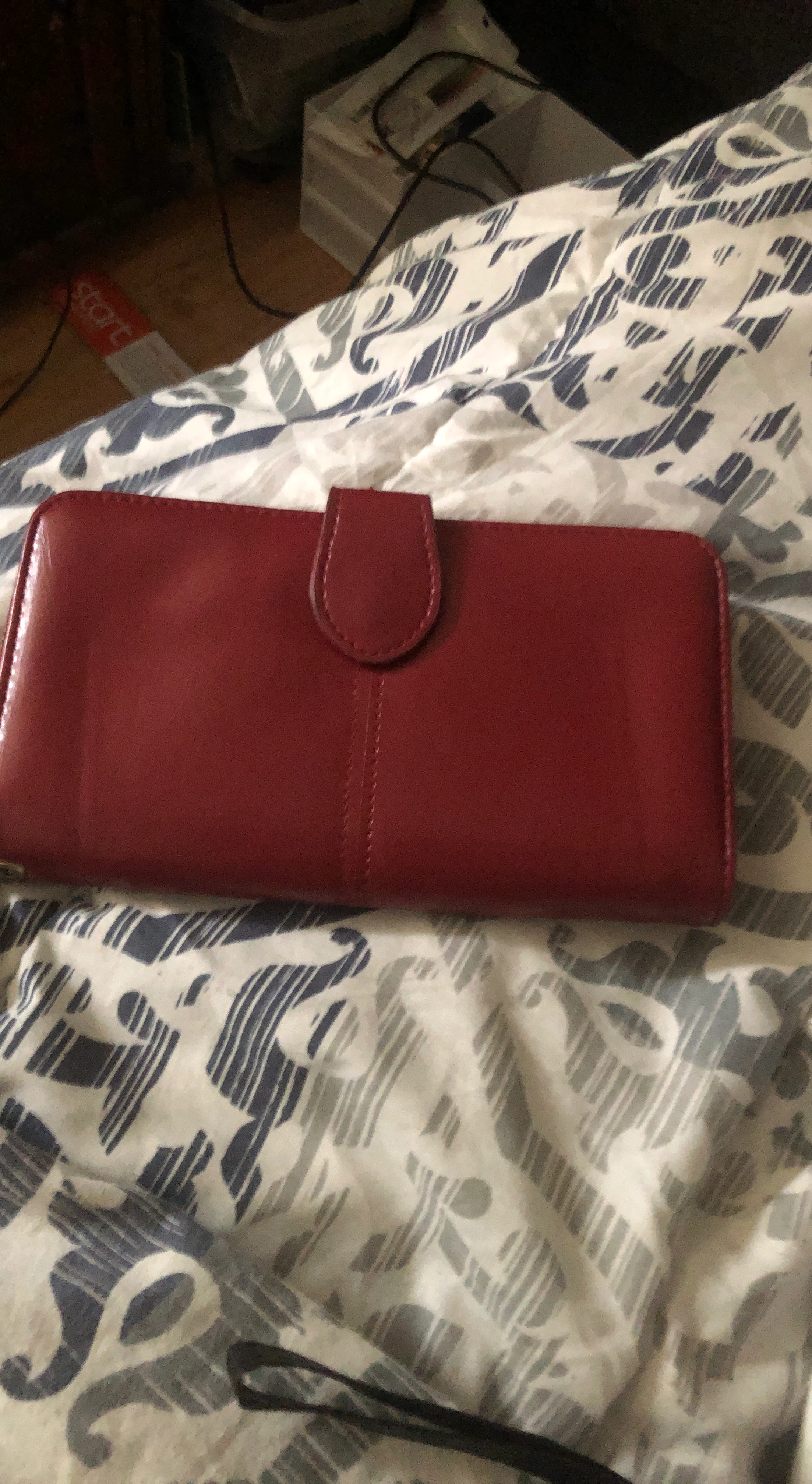 Red Leather Wallet