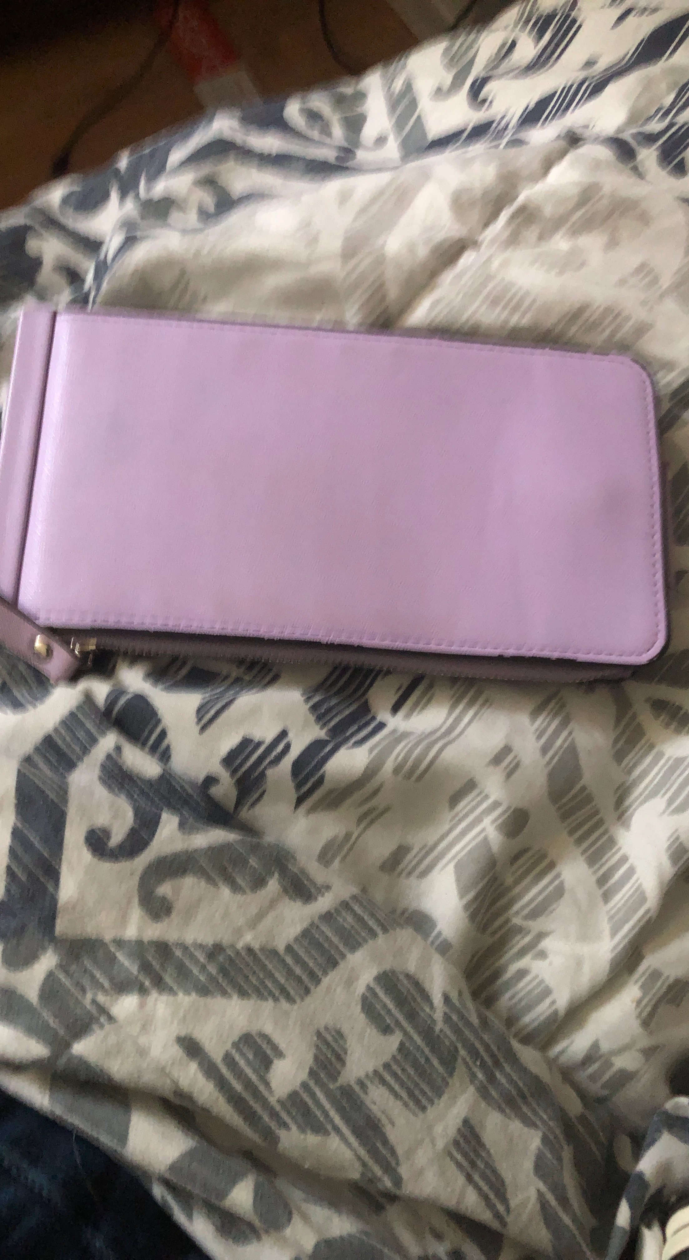 Lilac Zip-Around Wallet
