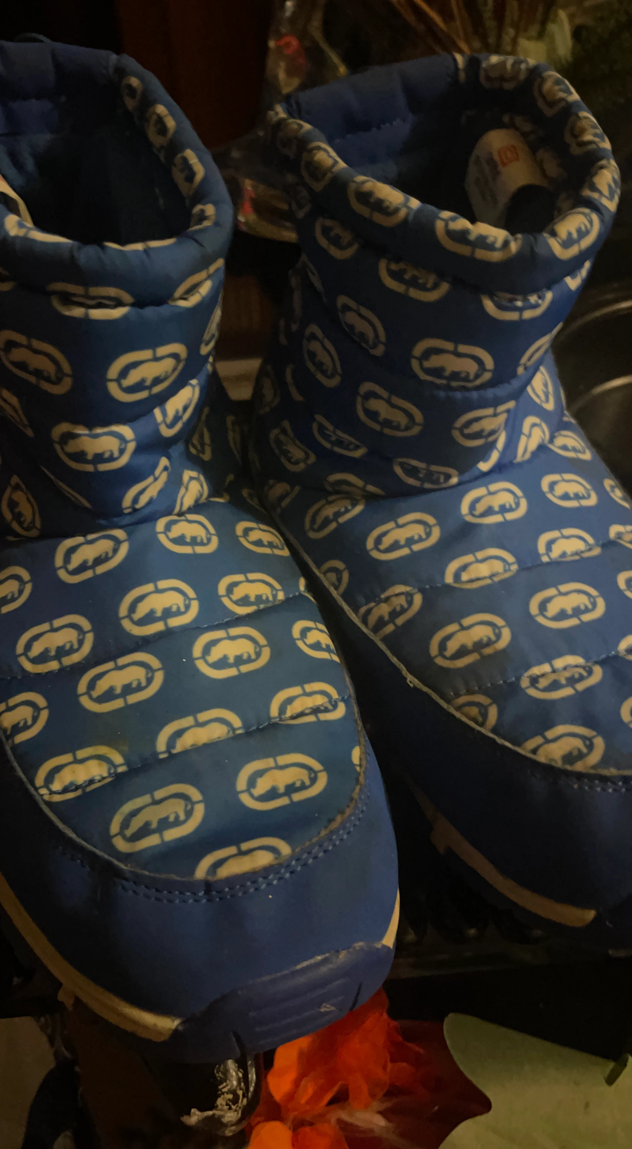 Ecko Unltd Blue Quilted Boots