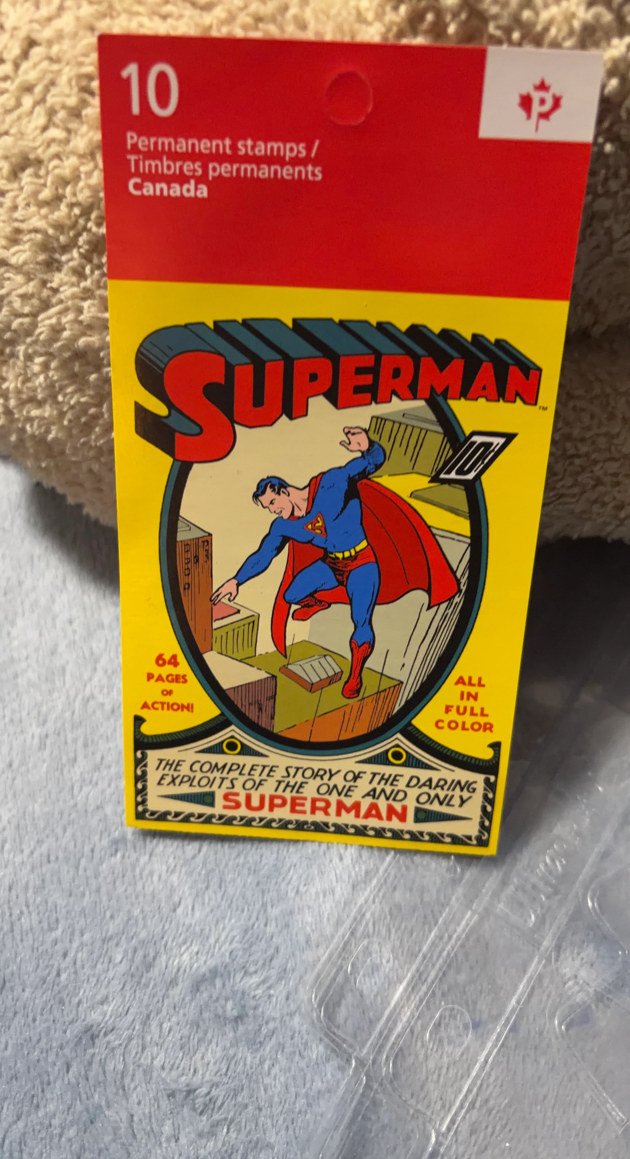 Canada Post Superman Permanent Stamps Booklet