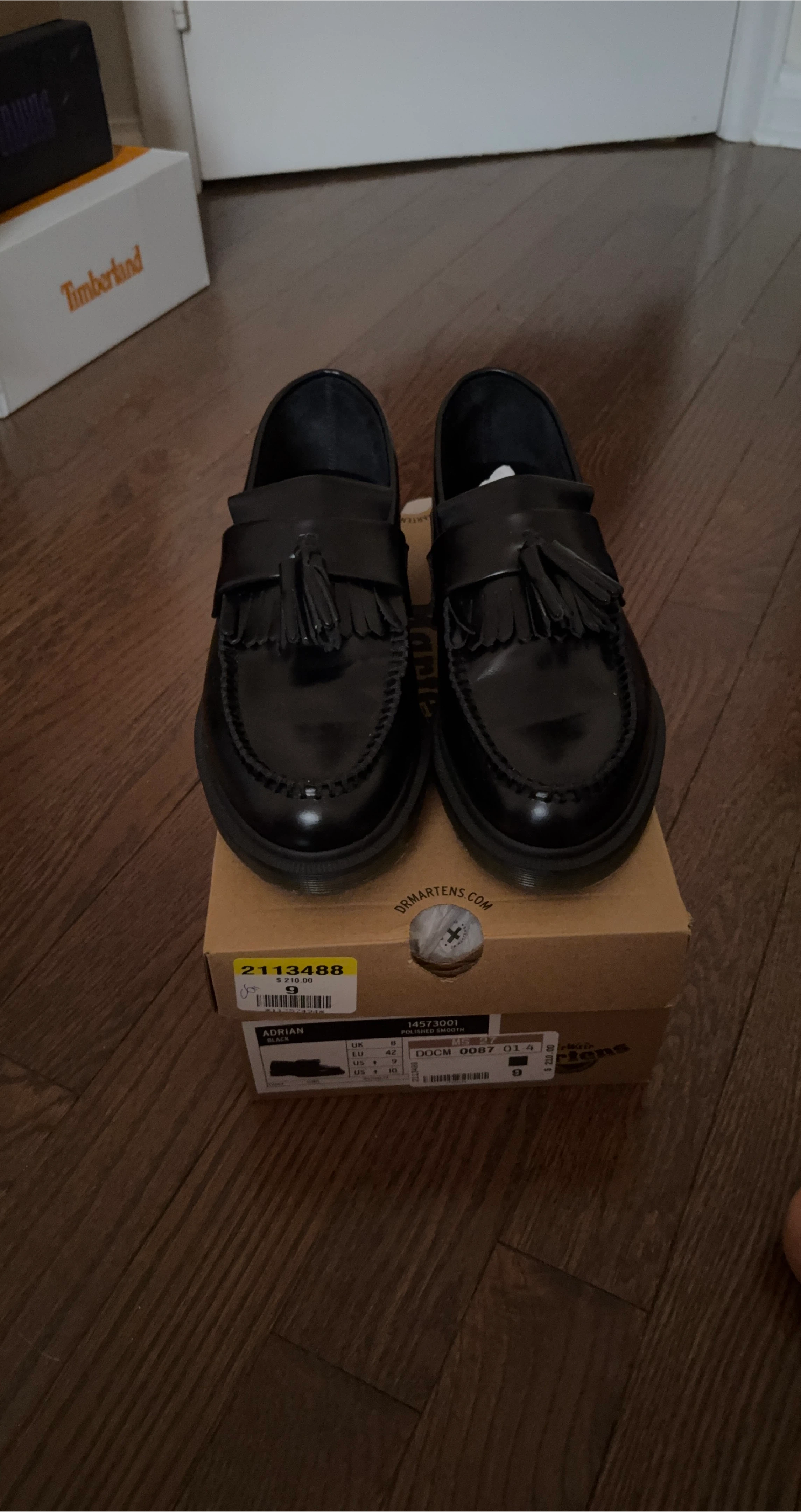 Dr. Martens Adrian Black Polished Smooth Loafers