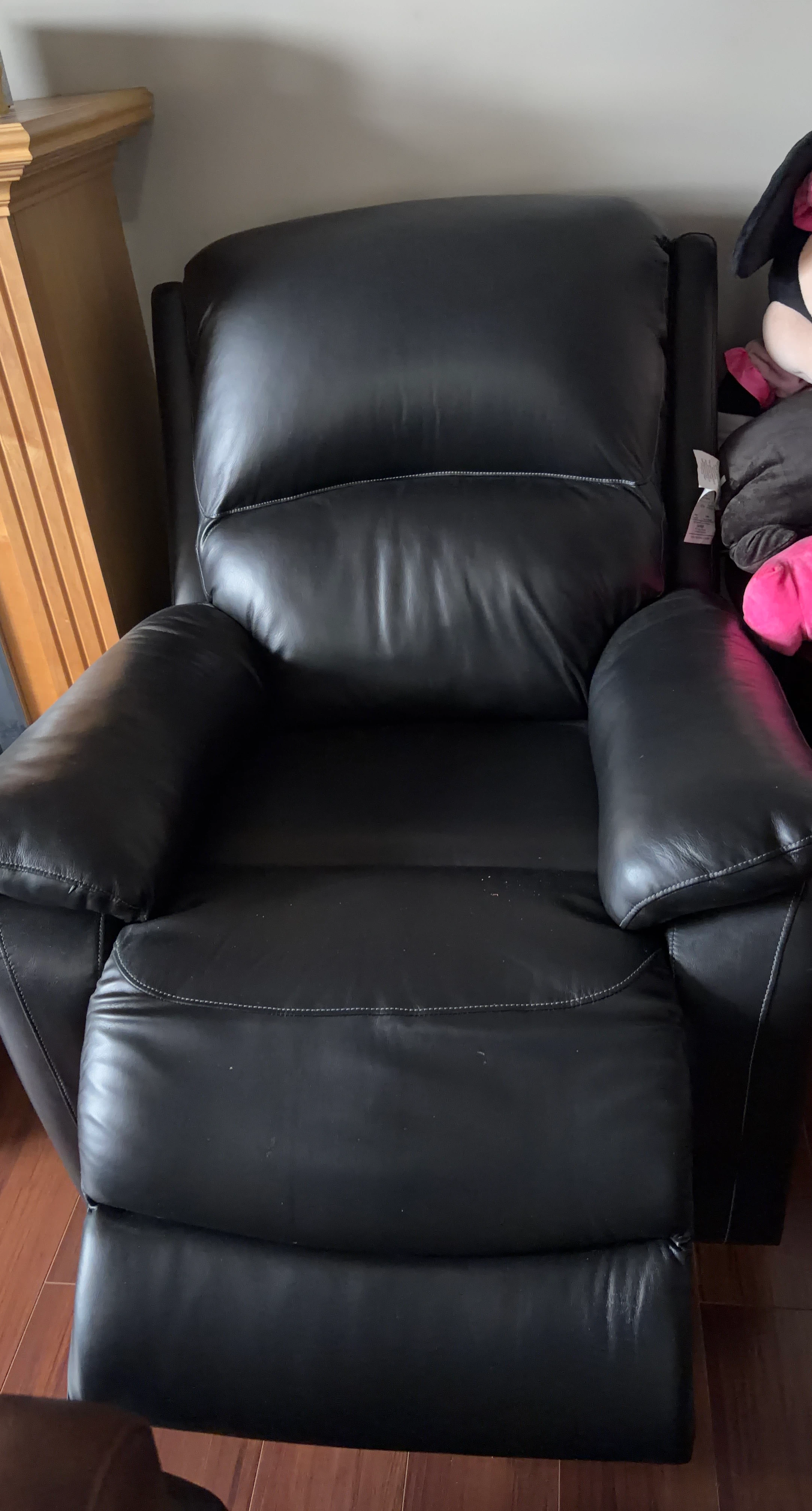 Black Leather Recliner