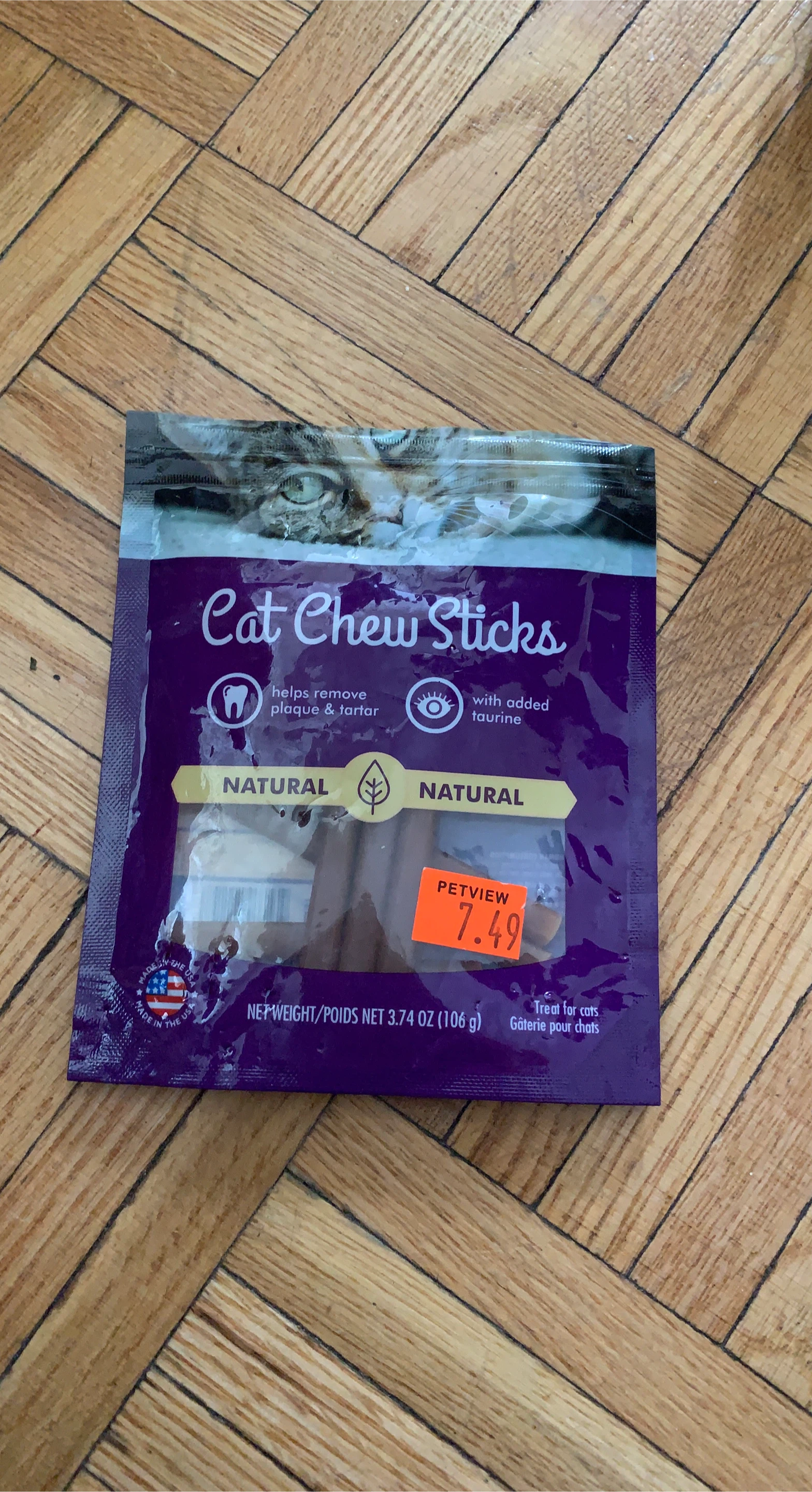 Natural Cat Chew Sticks 106g