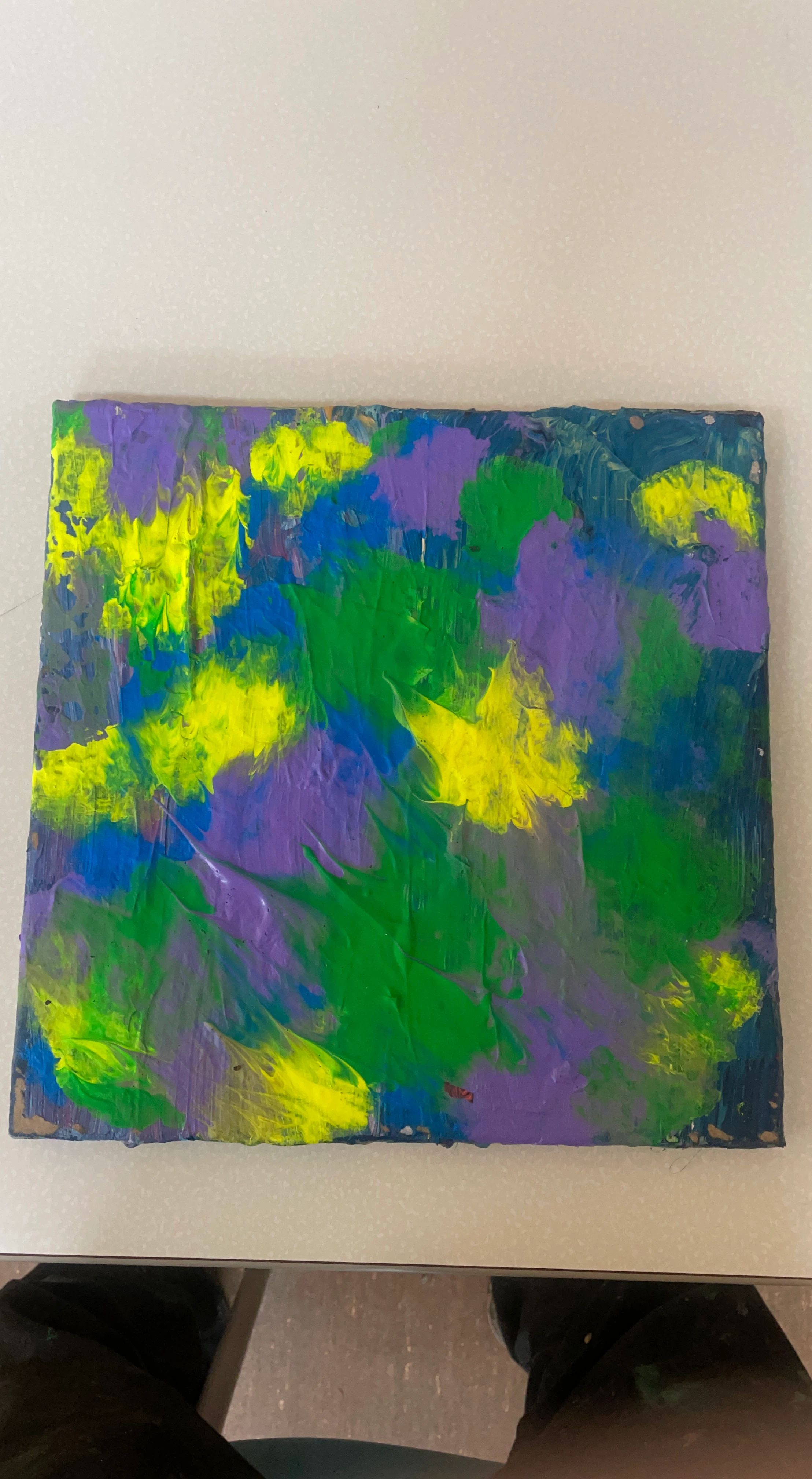 Abstract canvas painting