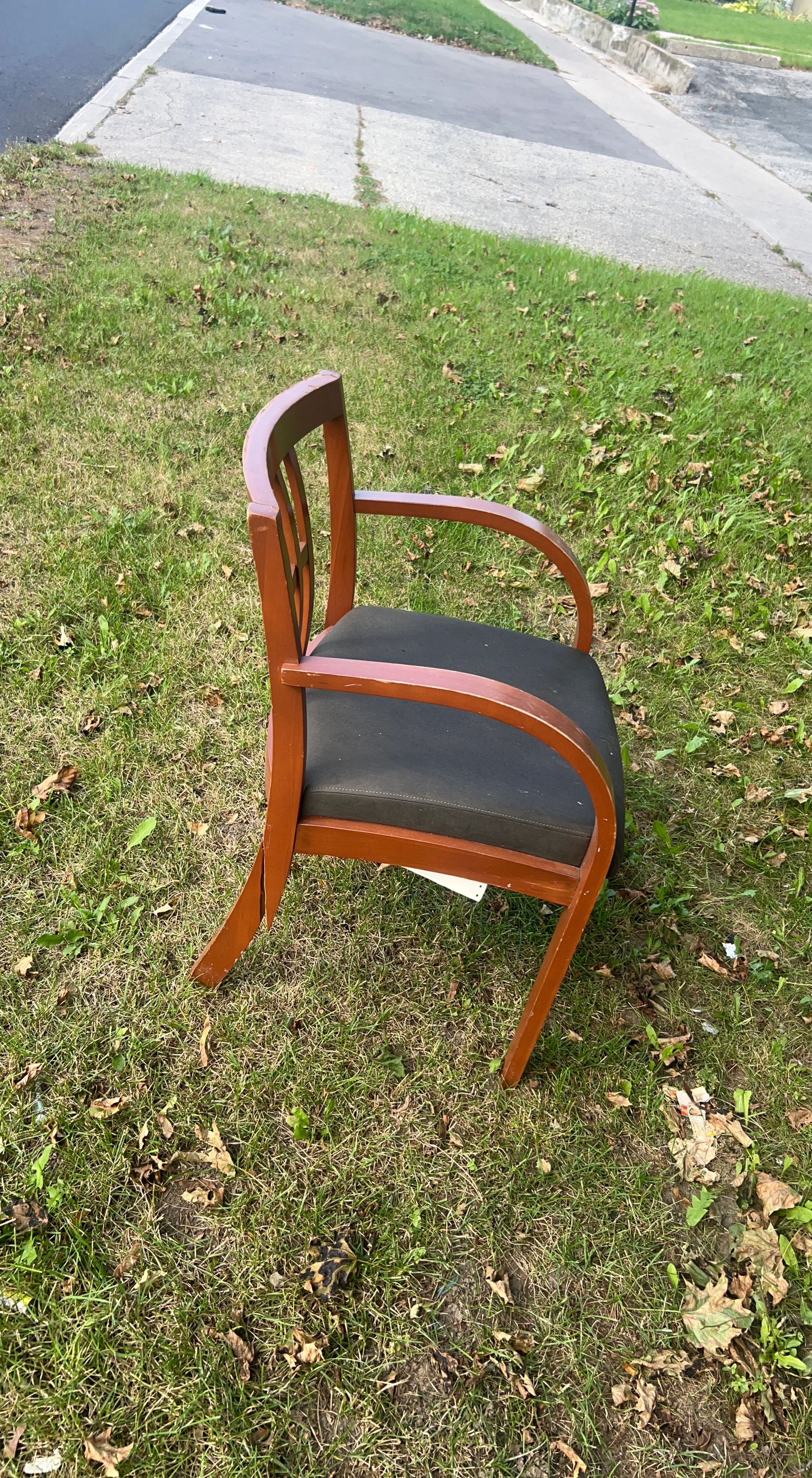 Wooden Armchair with Damage