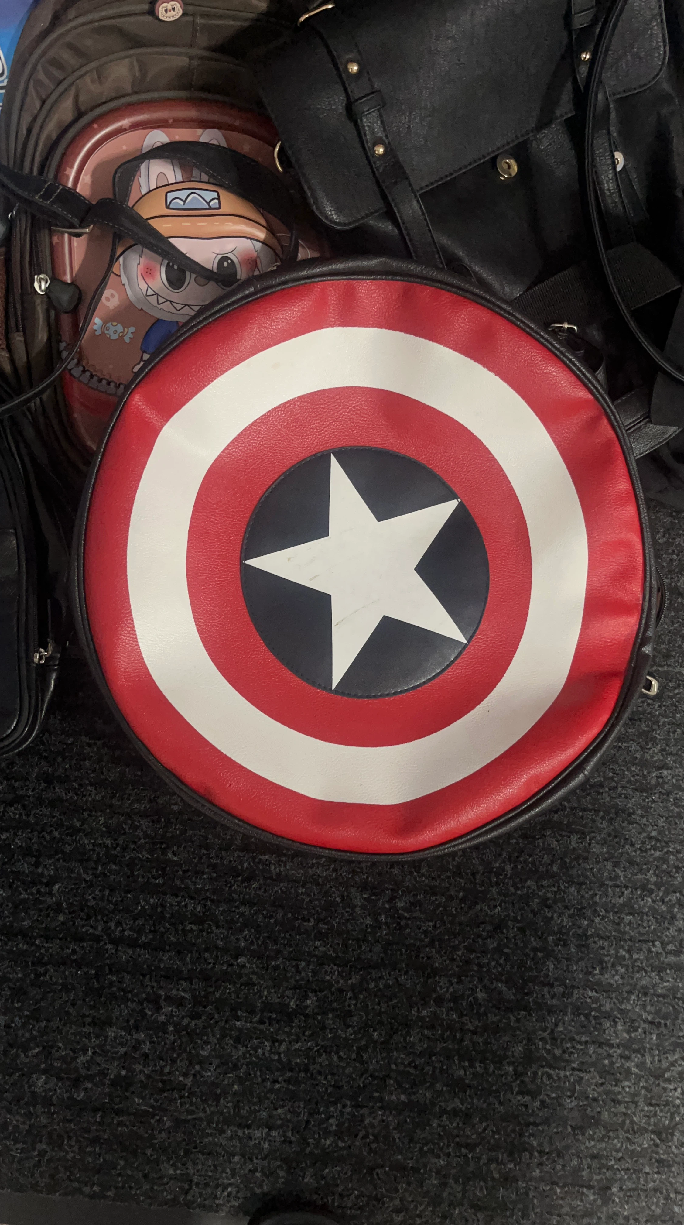 Captain America Shield Round Bag