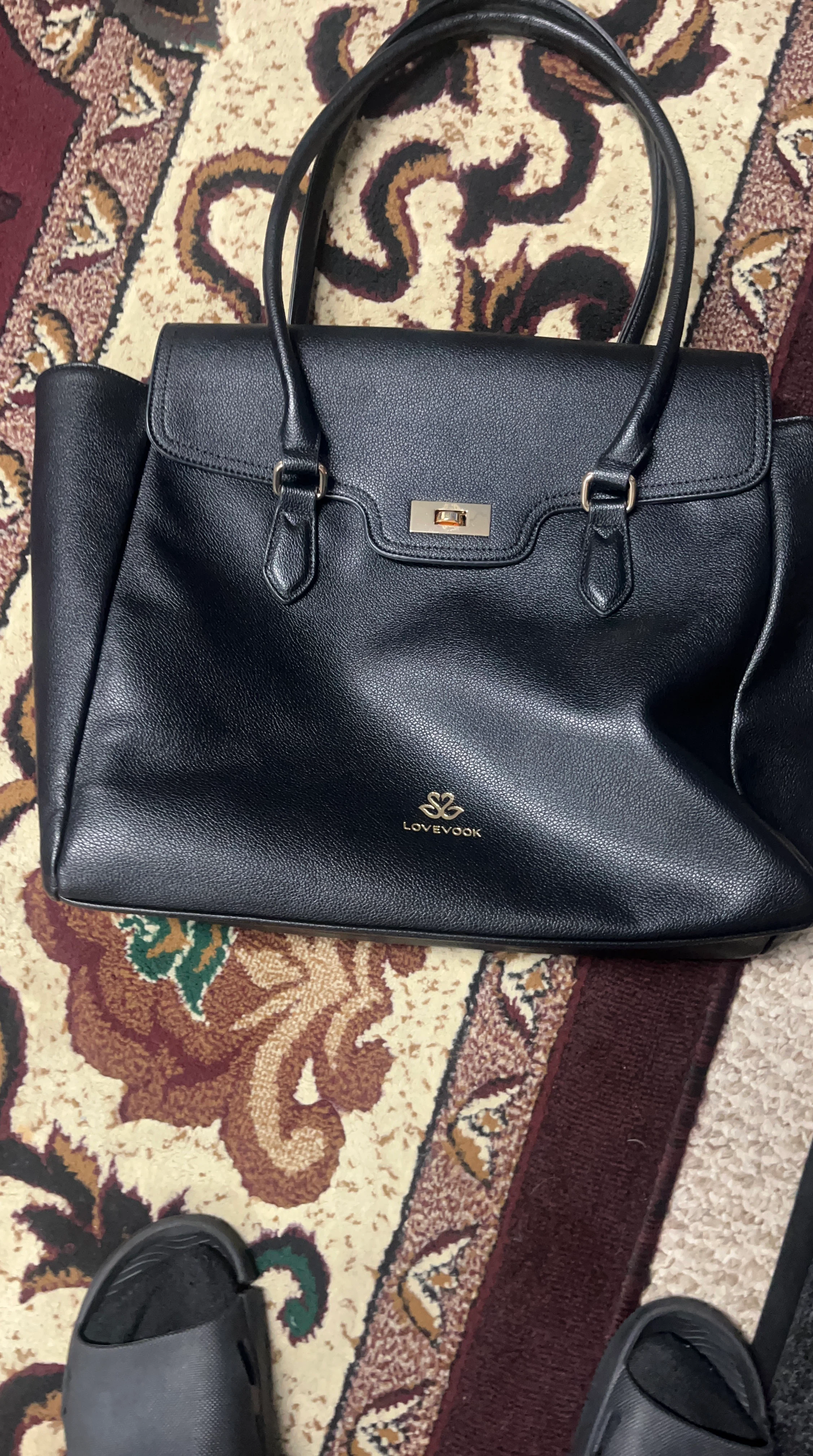 LOVEVOOK Black Handbag