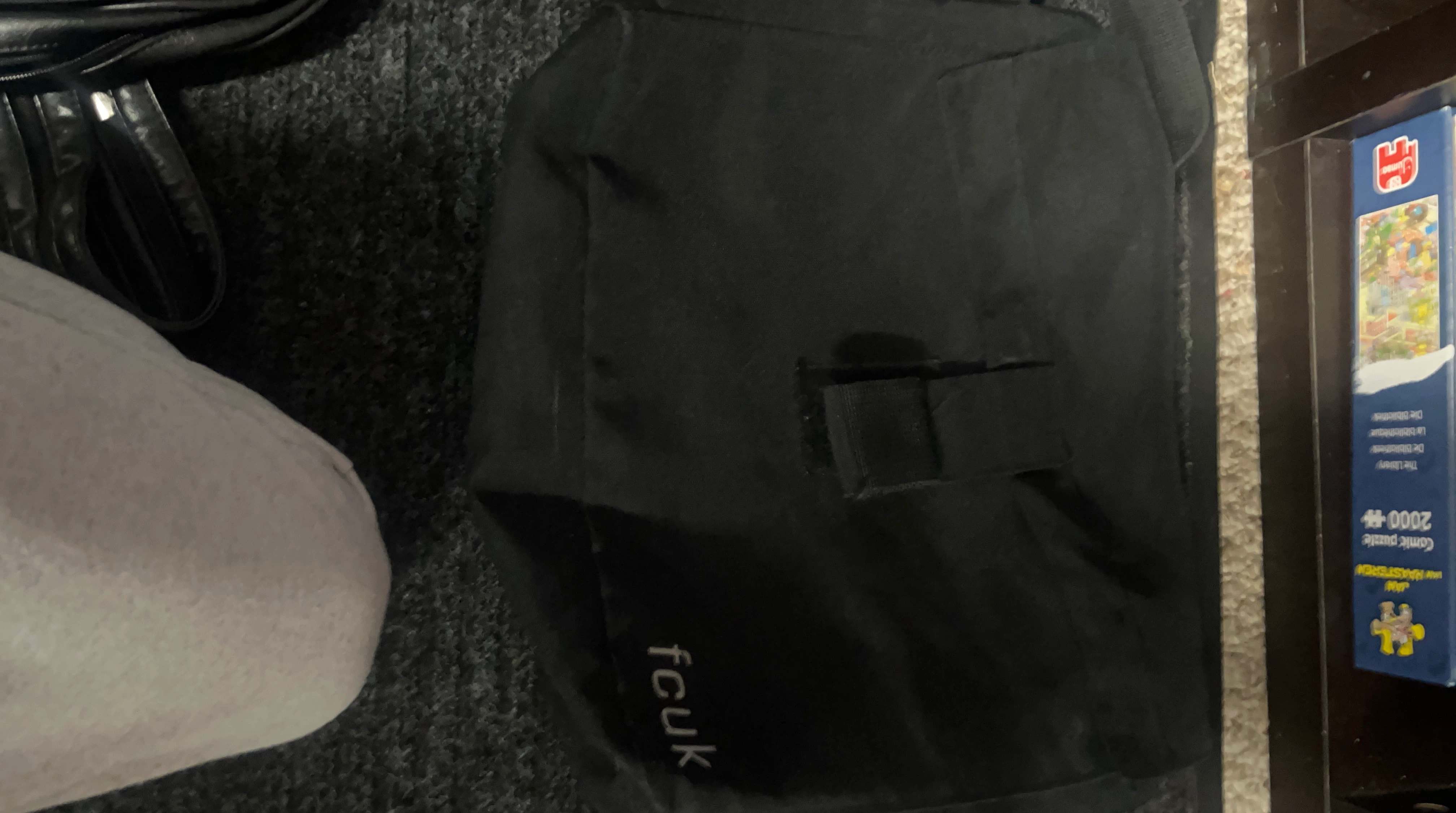 FCUK Black Messenger Bag
