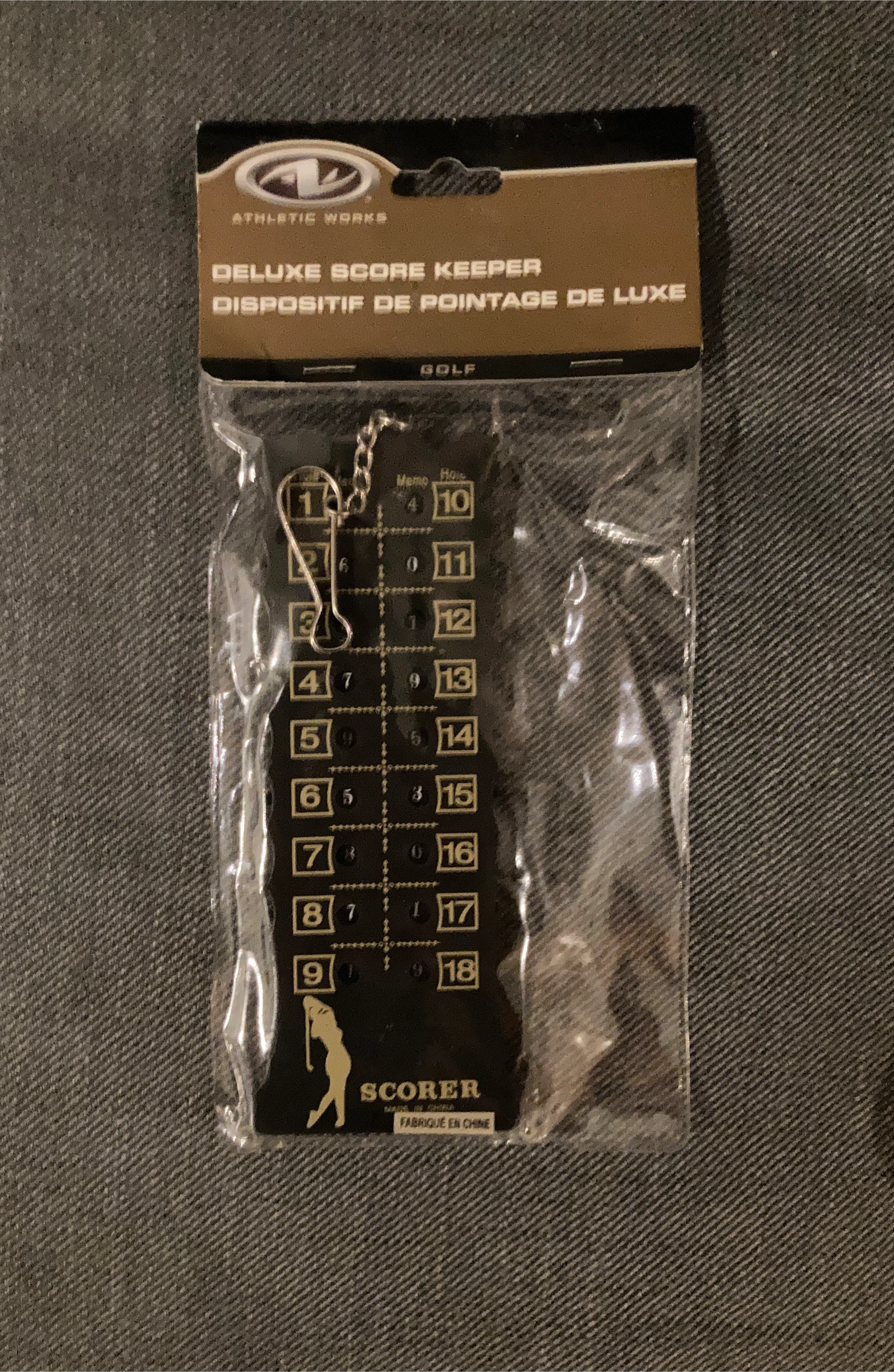 Athletic Works Deluxe Golf Score Keeper