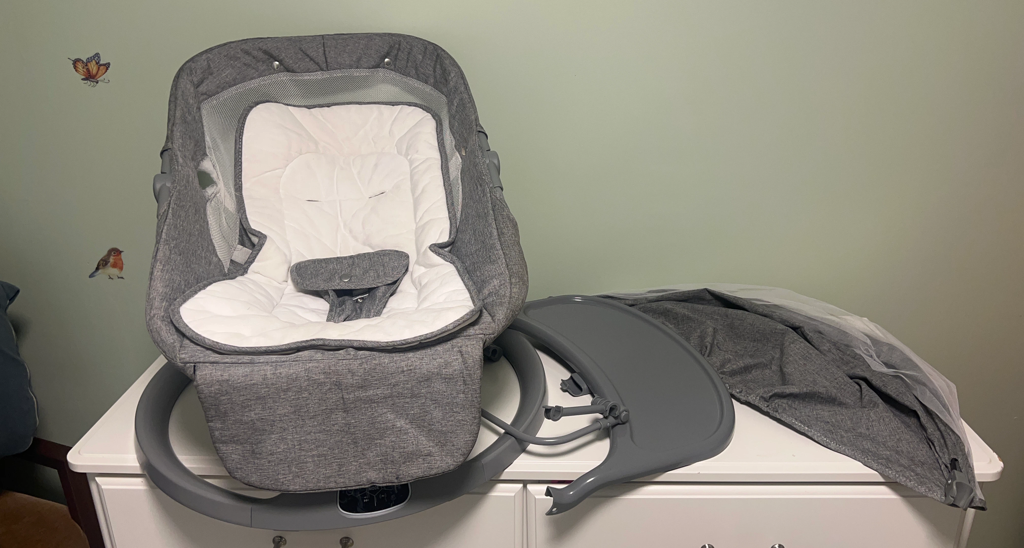 Baby Electric Bouncer Swing Grey