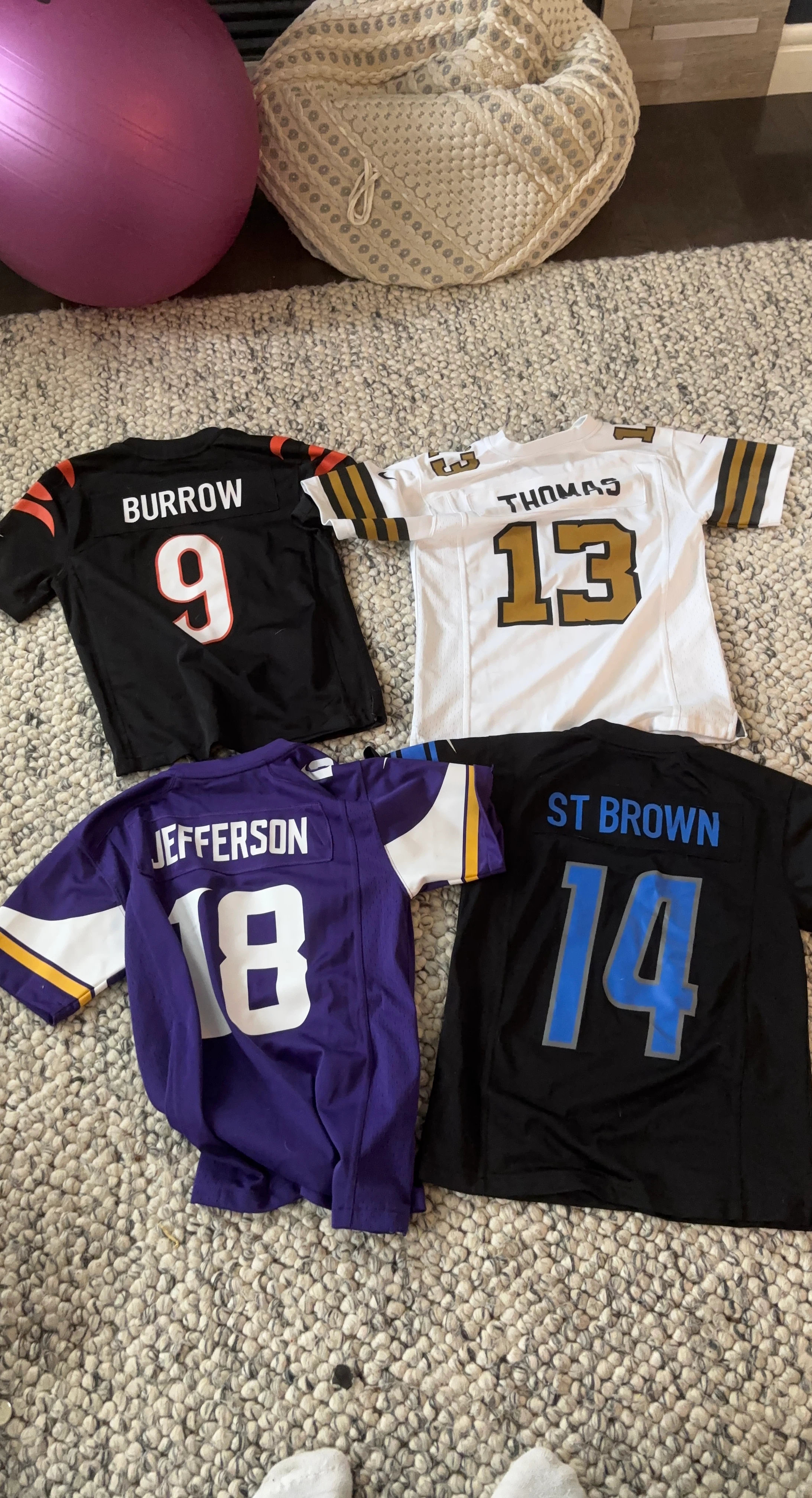 Set of 4 Youth NFL Jerseys