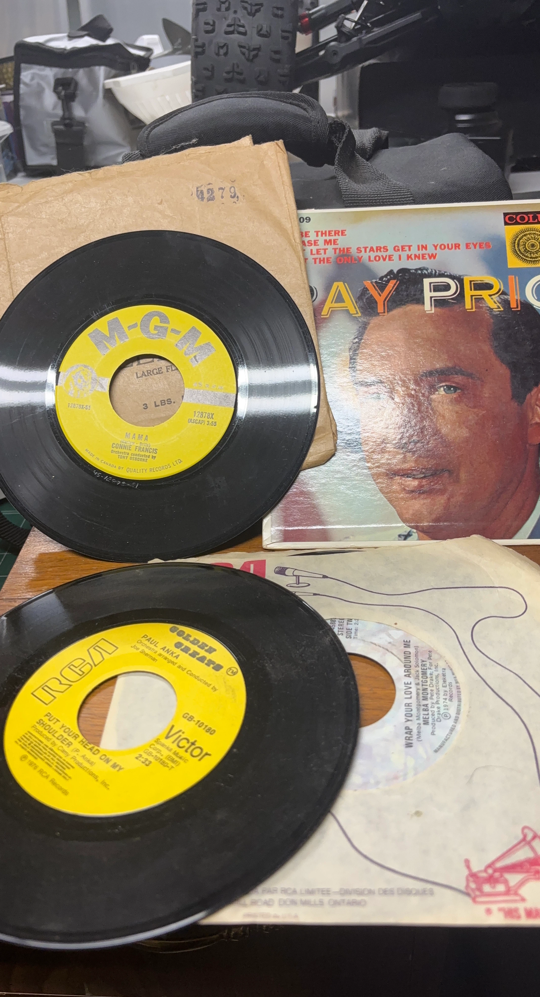 Lot of Vintage 45 RPM Vinyl Records