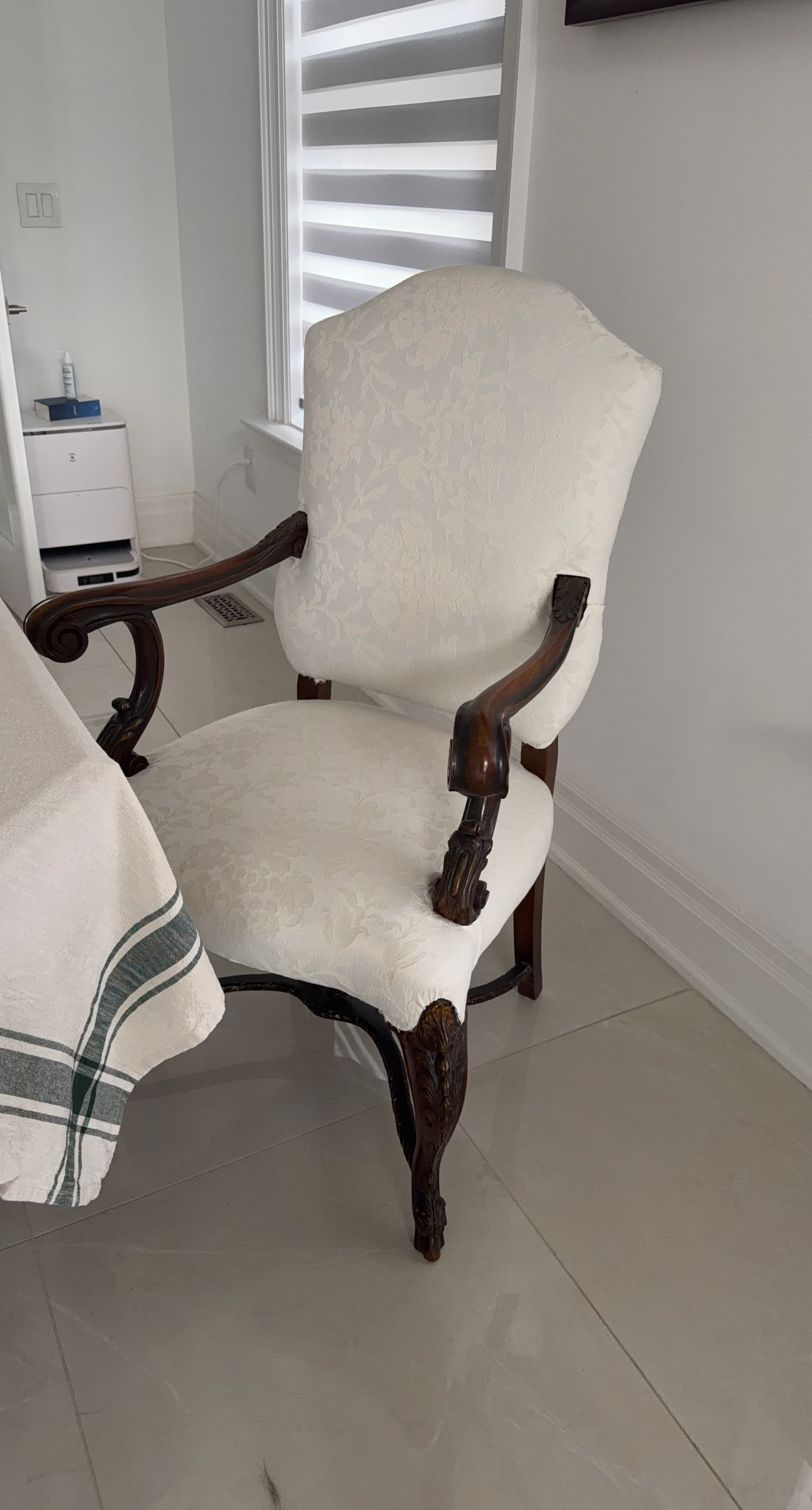 Vintage Style Upholstered Armchair