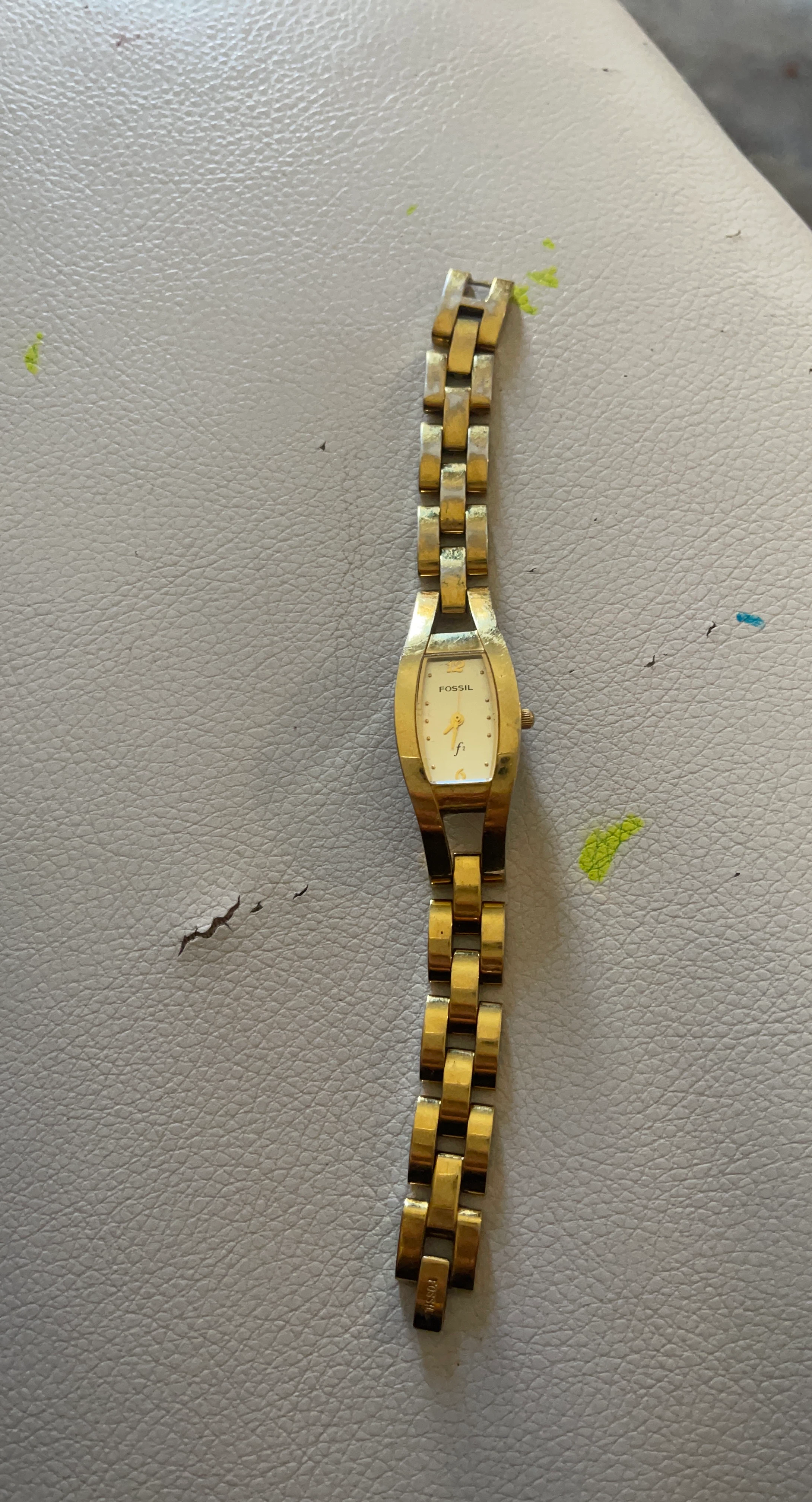 Fossil F2 Gold Tone Wristwatch