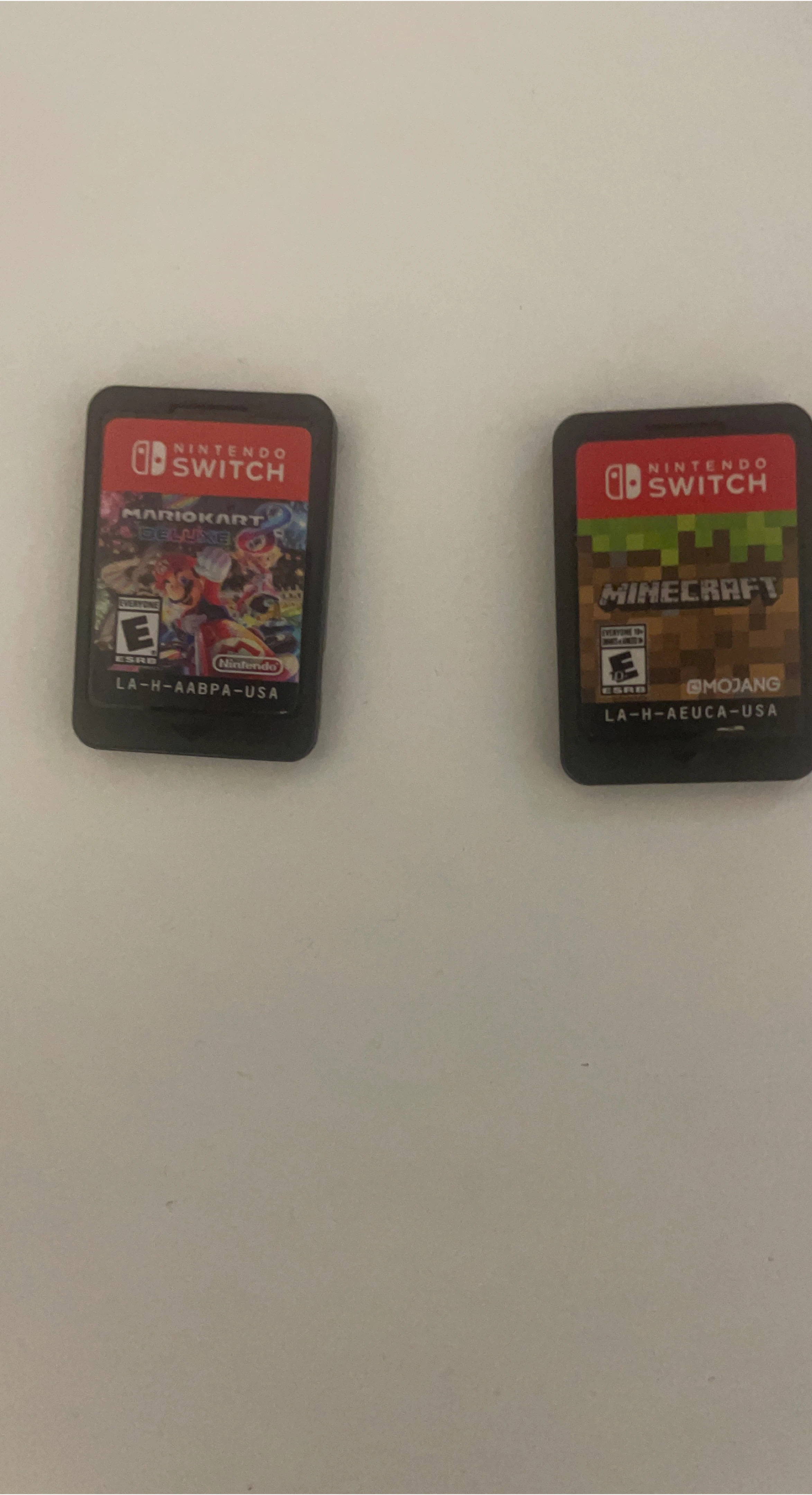 Nintendo Switch Games: Mario Kart 8 Deluxe and Minecraft