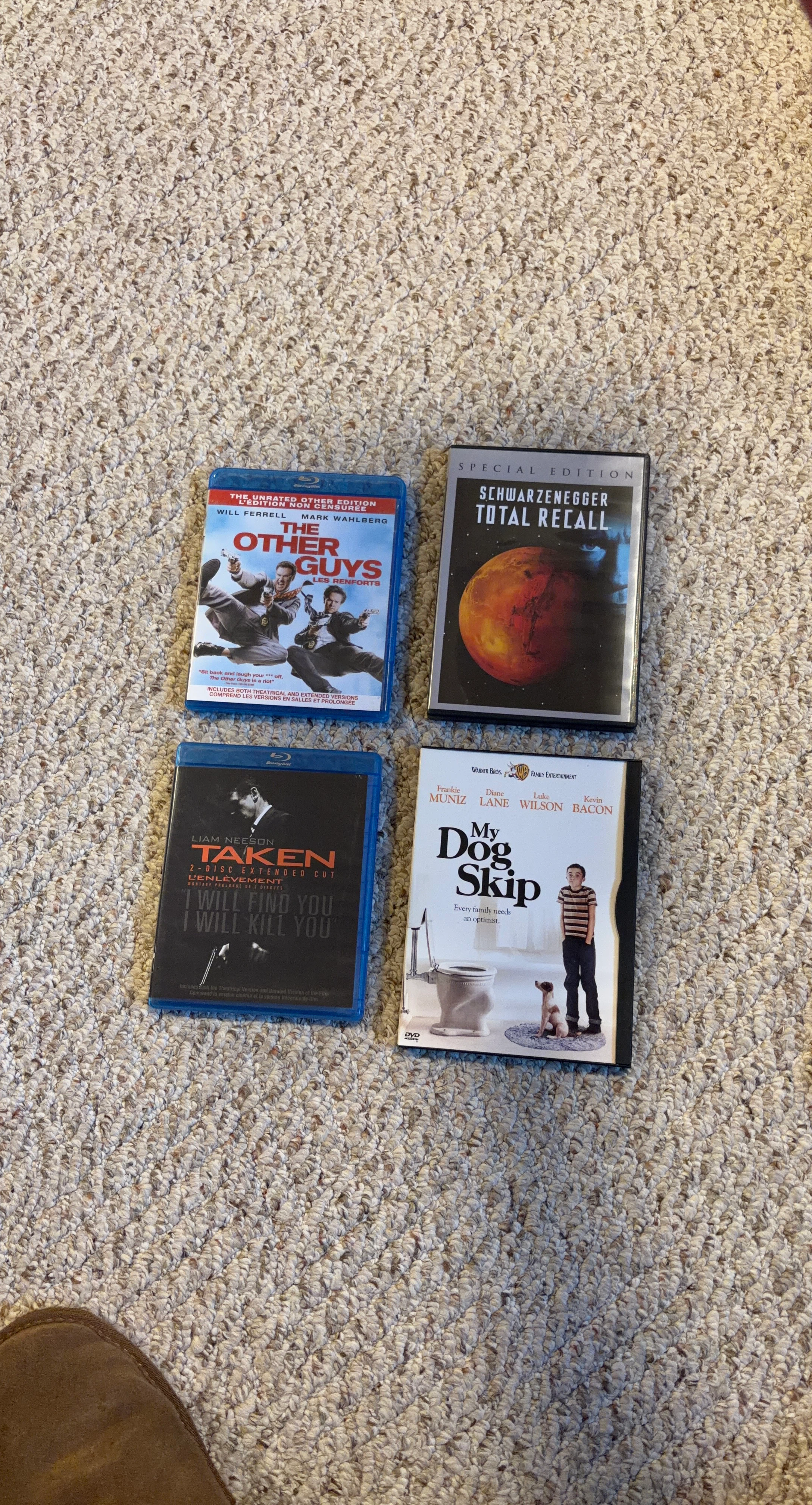 Lot of 4 Movies - Blu-ray and DVD