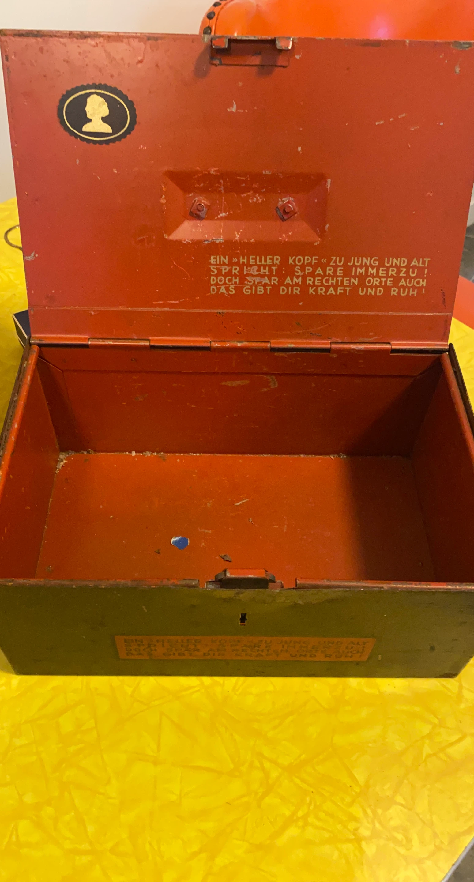 Vintage Metal Lockbox