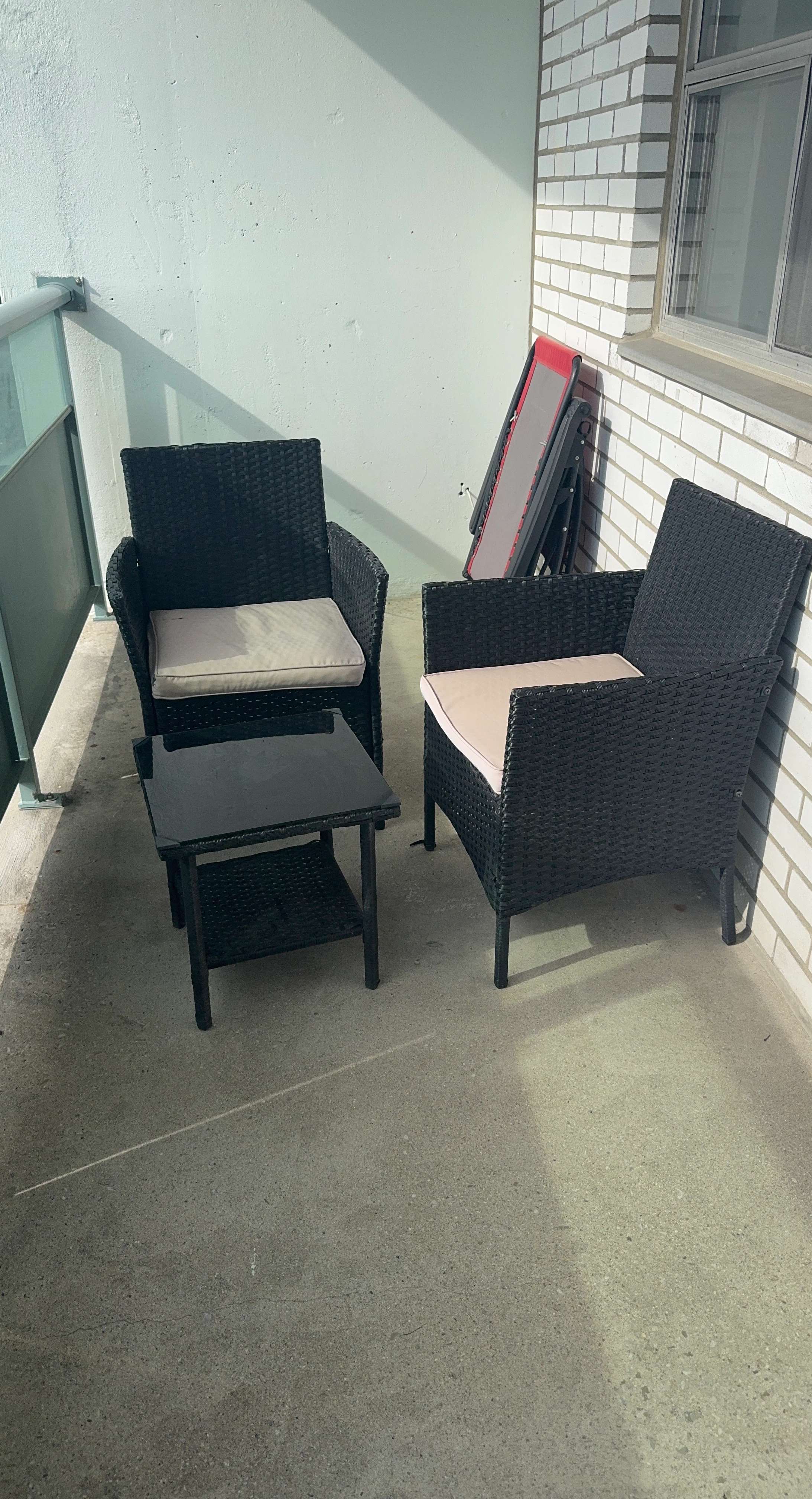 Black Wicker Patio Set