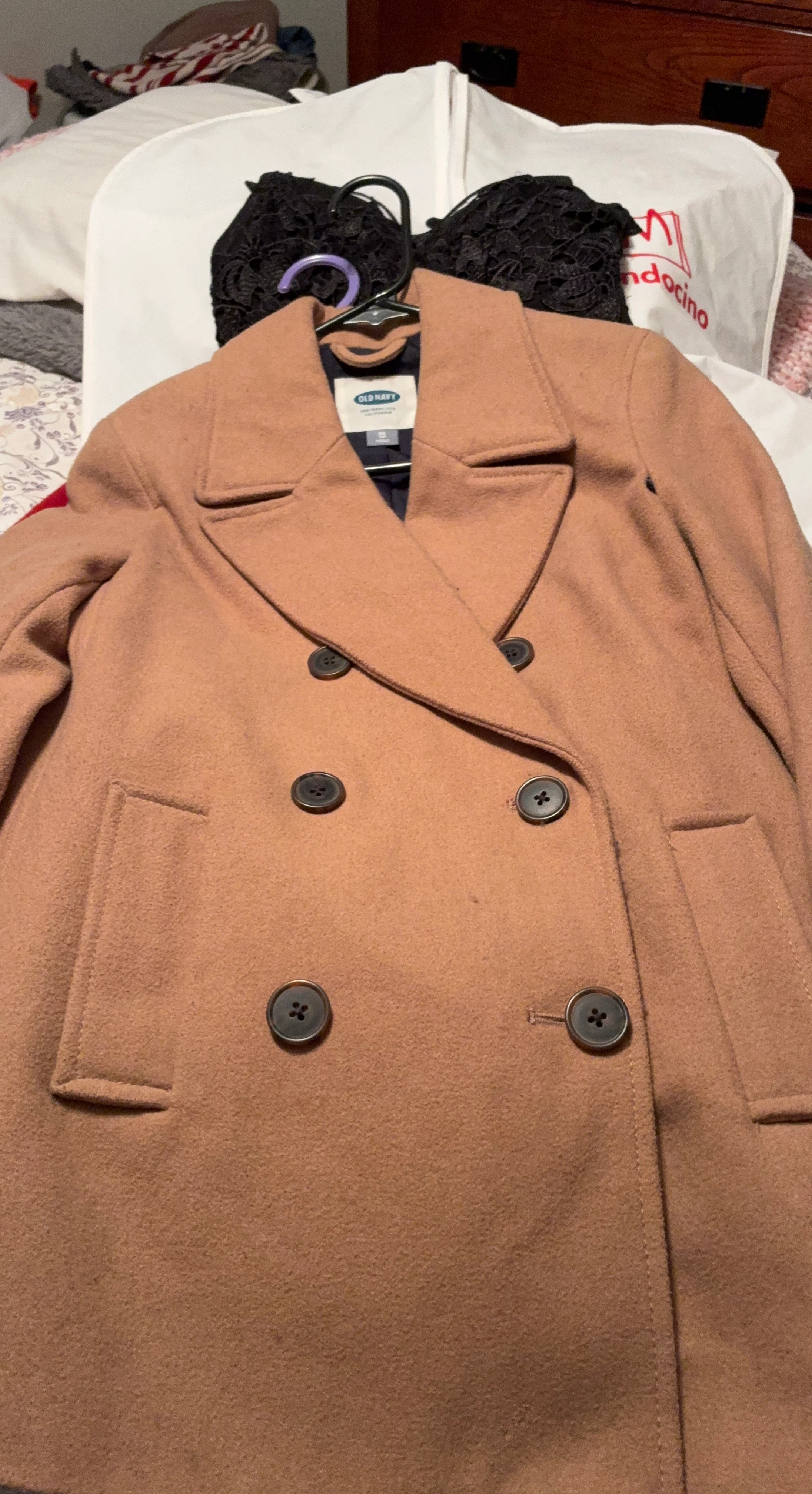 Old Navy Tan Pea Coat