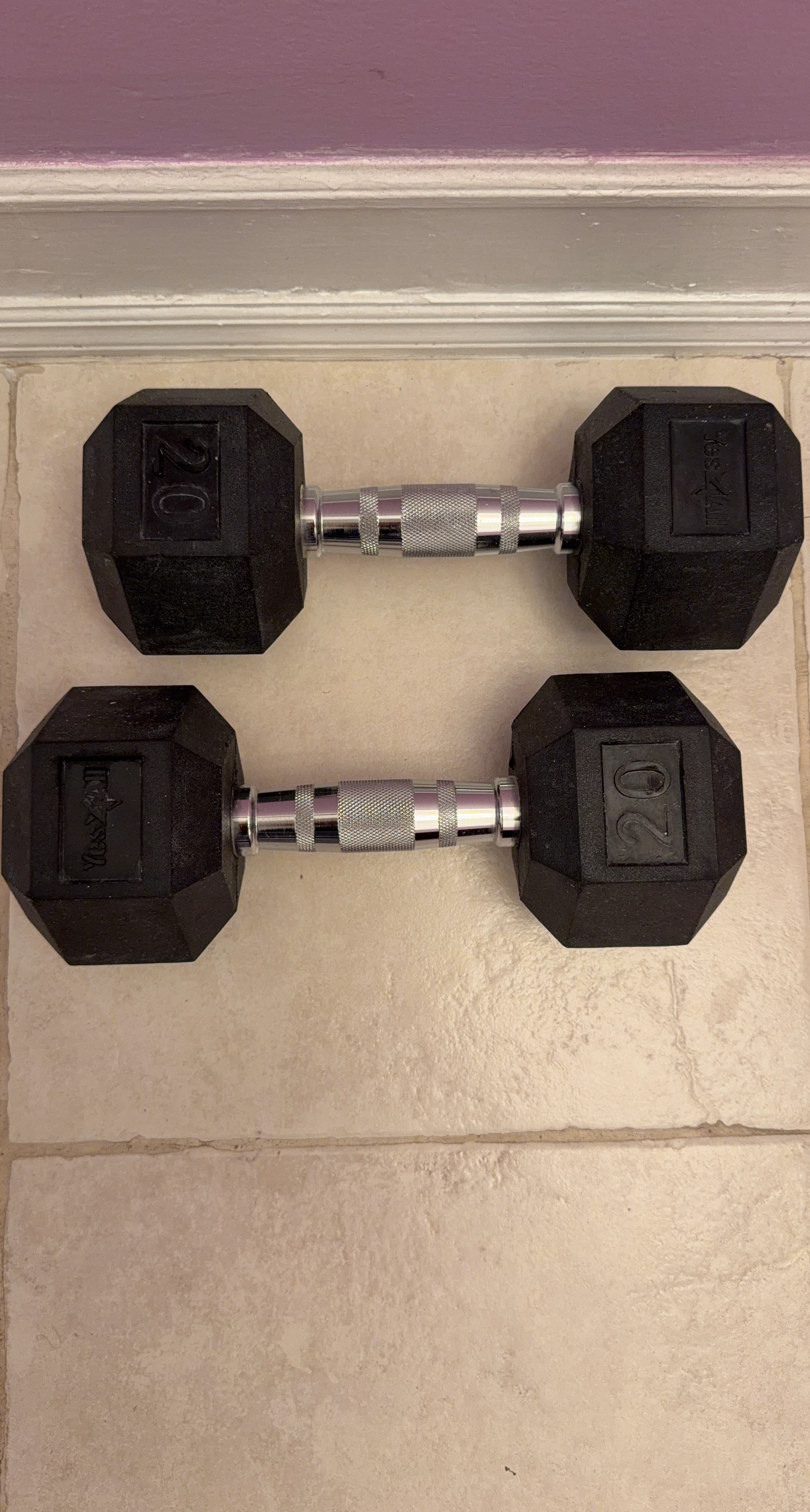 Yes4All 20 lb Hex Dumbbells
