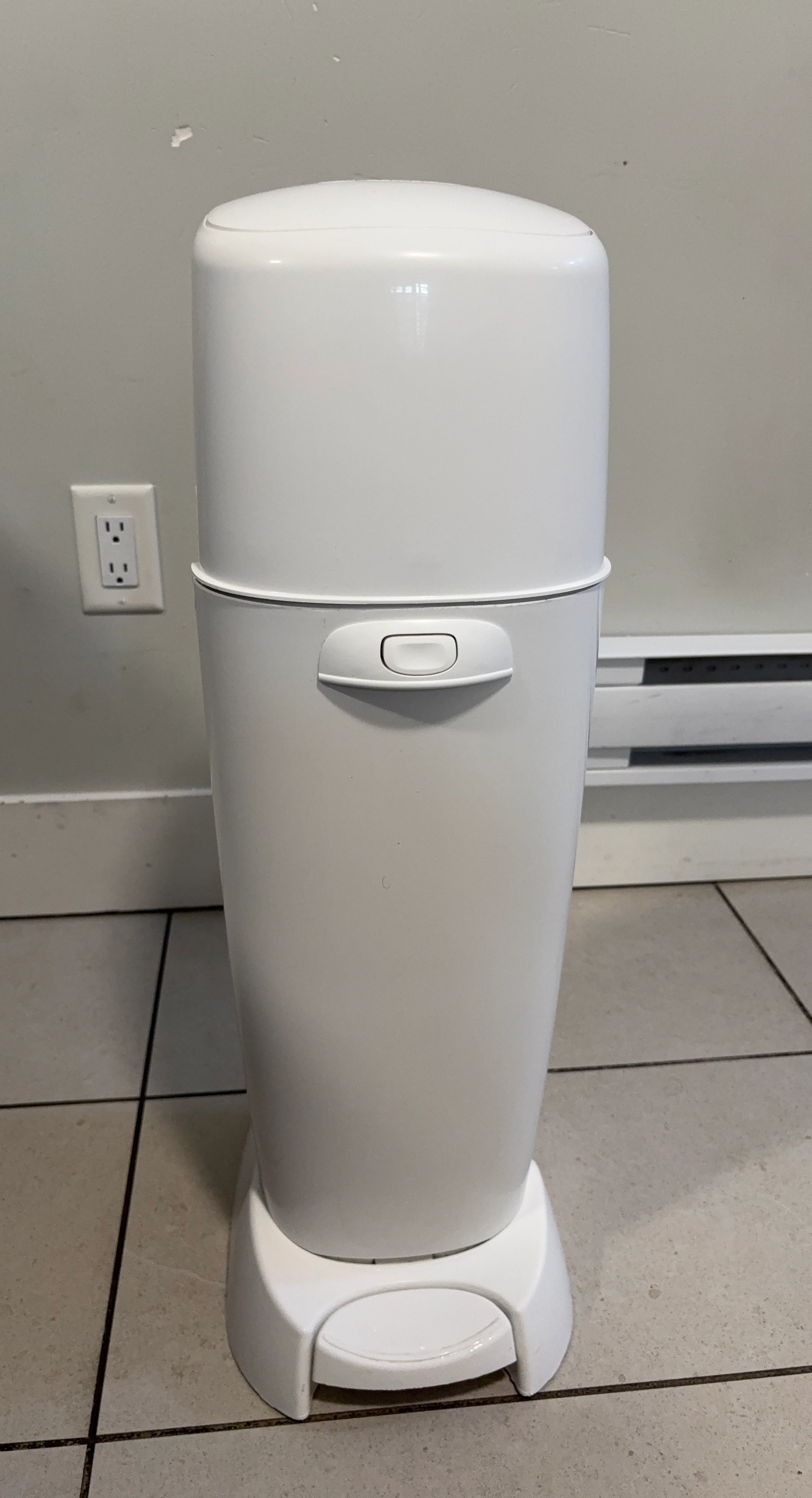 Ubbi Diaper Pail White