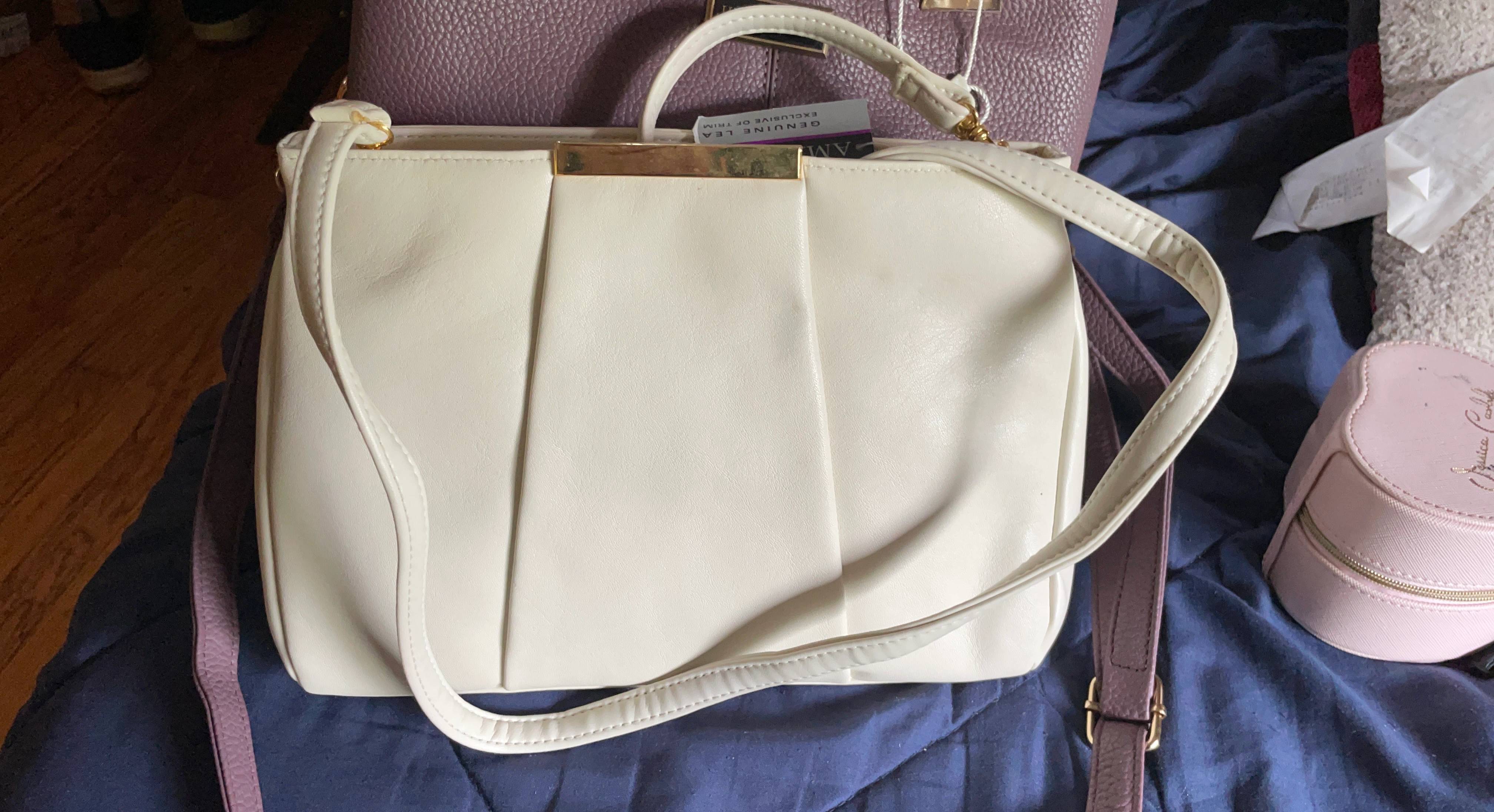 Amanda Smith White Crossbody Bag
