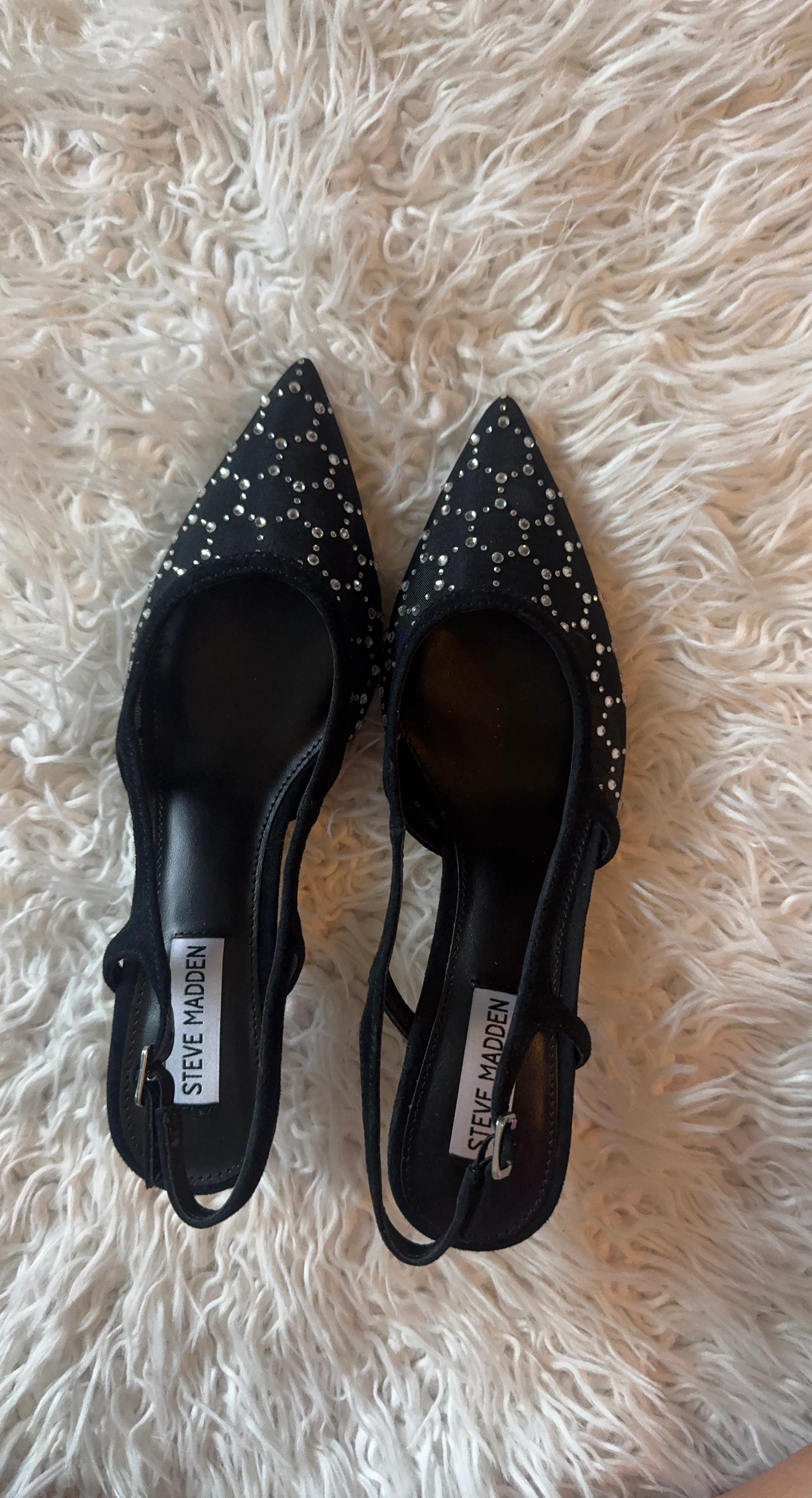 Steve Madden Legaci-R Black Heels Size 8