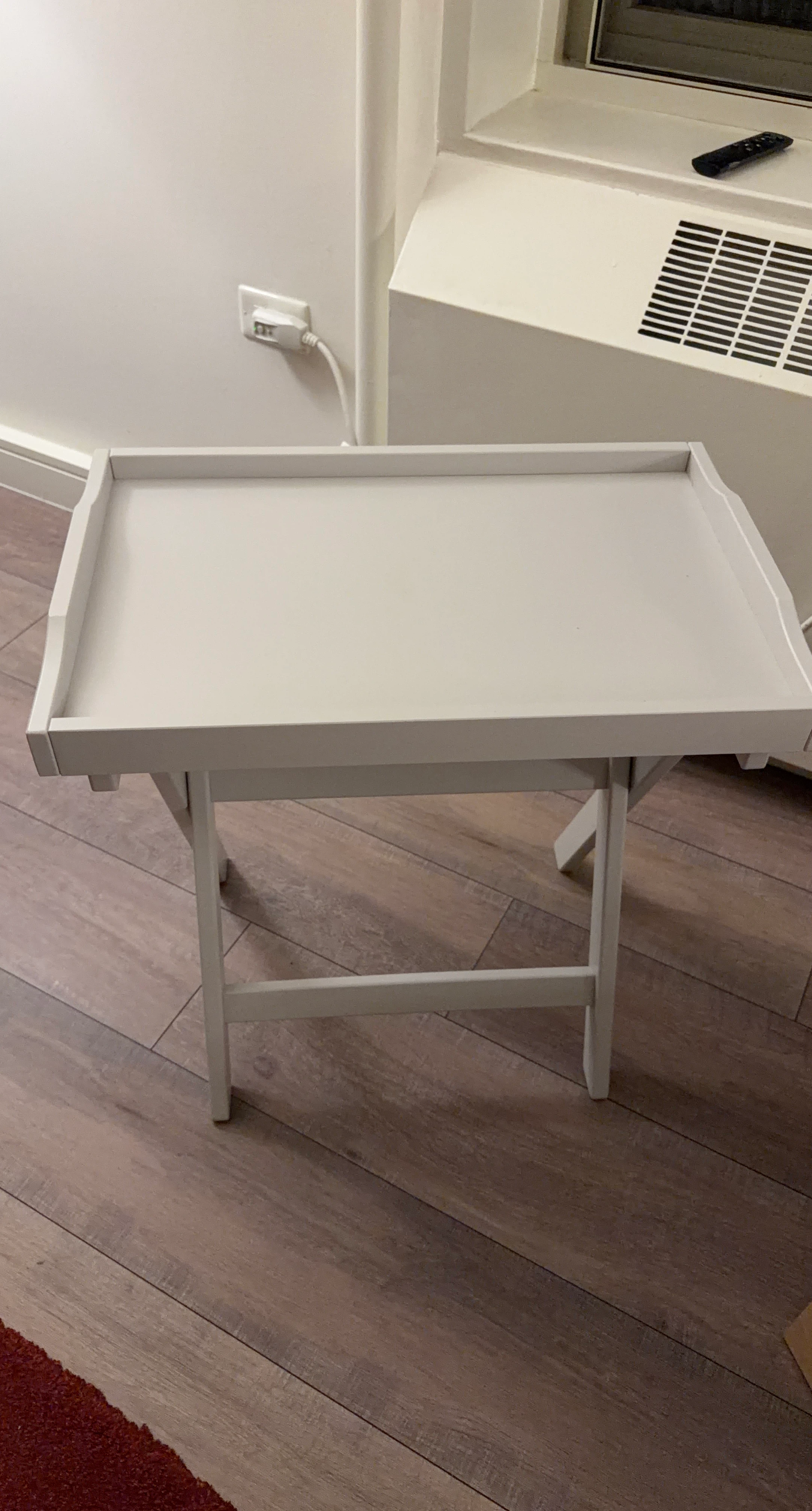 IKEA White Foldable Tray Table