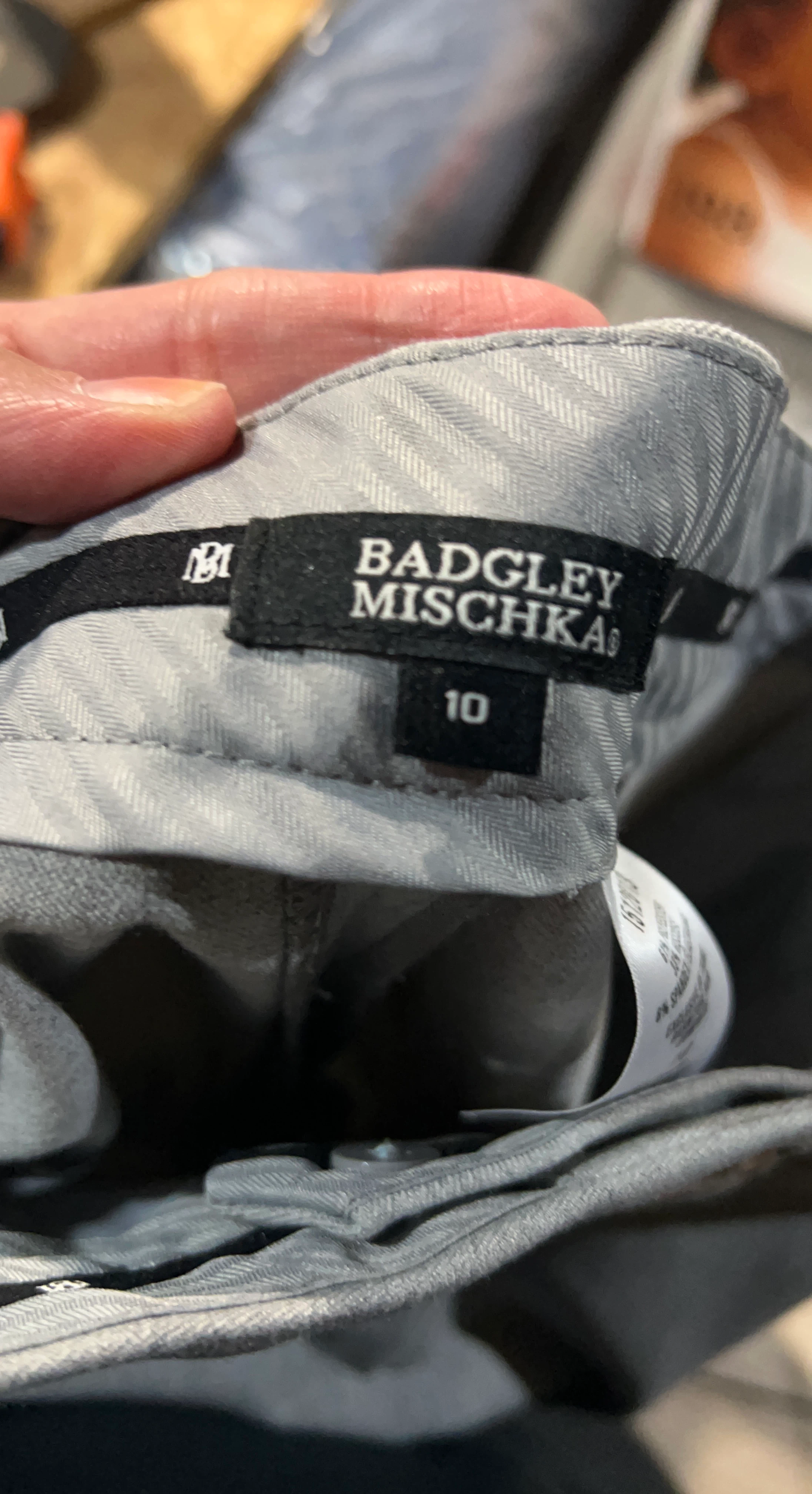 Badgley Mischka Grey Trousers Size 10 - photo 4